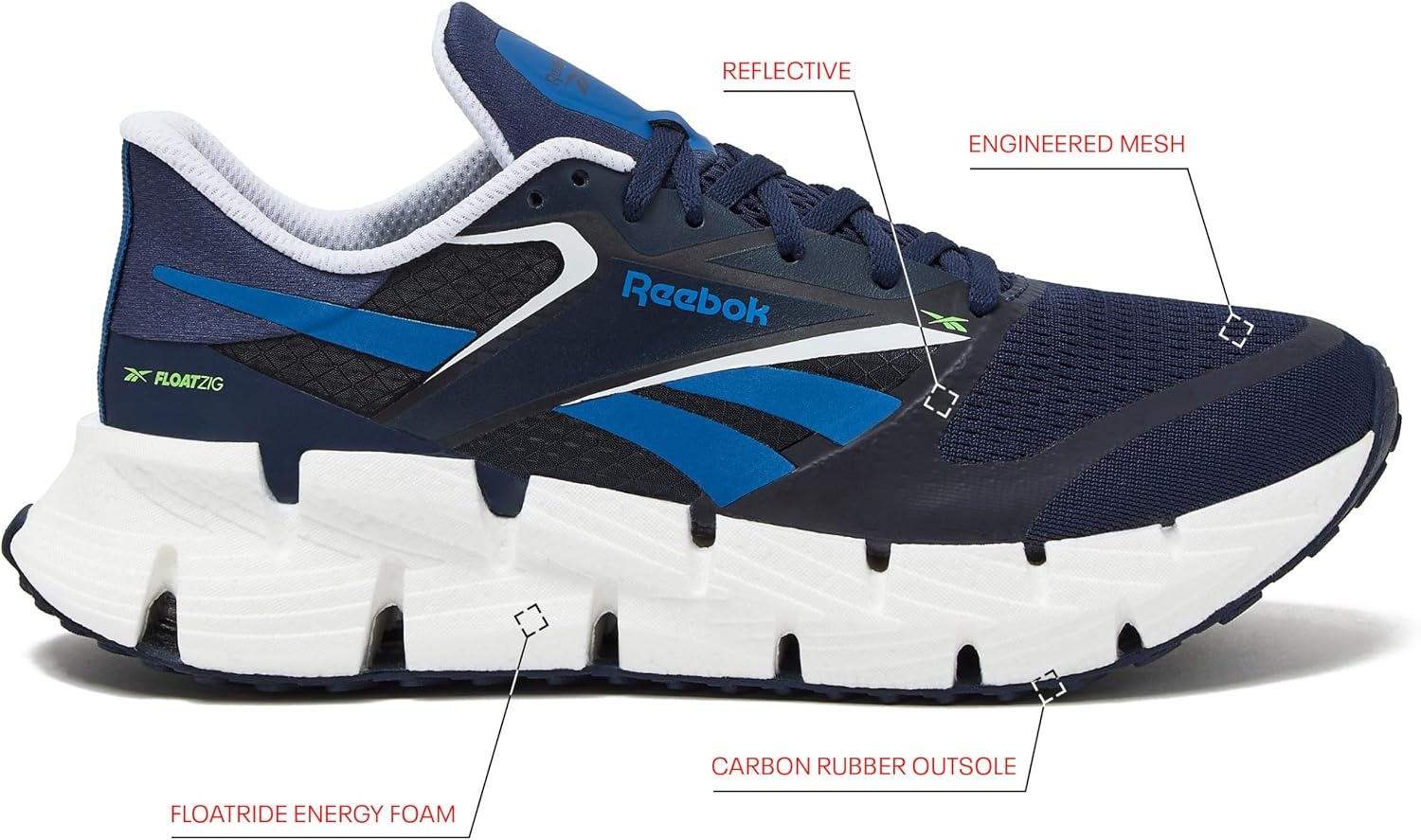 image:imageReebok Floatzig Running Shoes for MenVector NavyTwilight BlueWhite