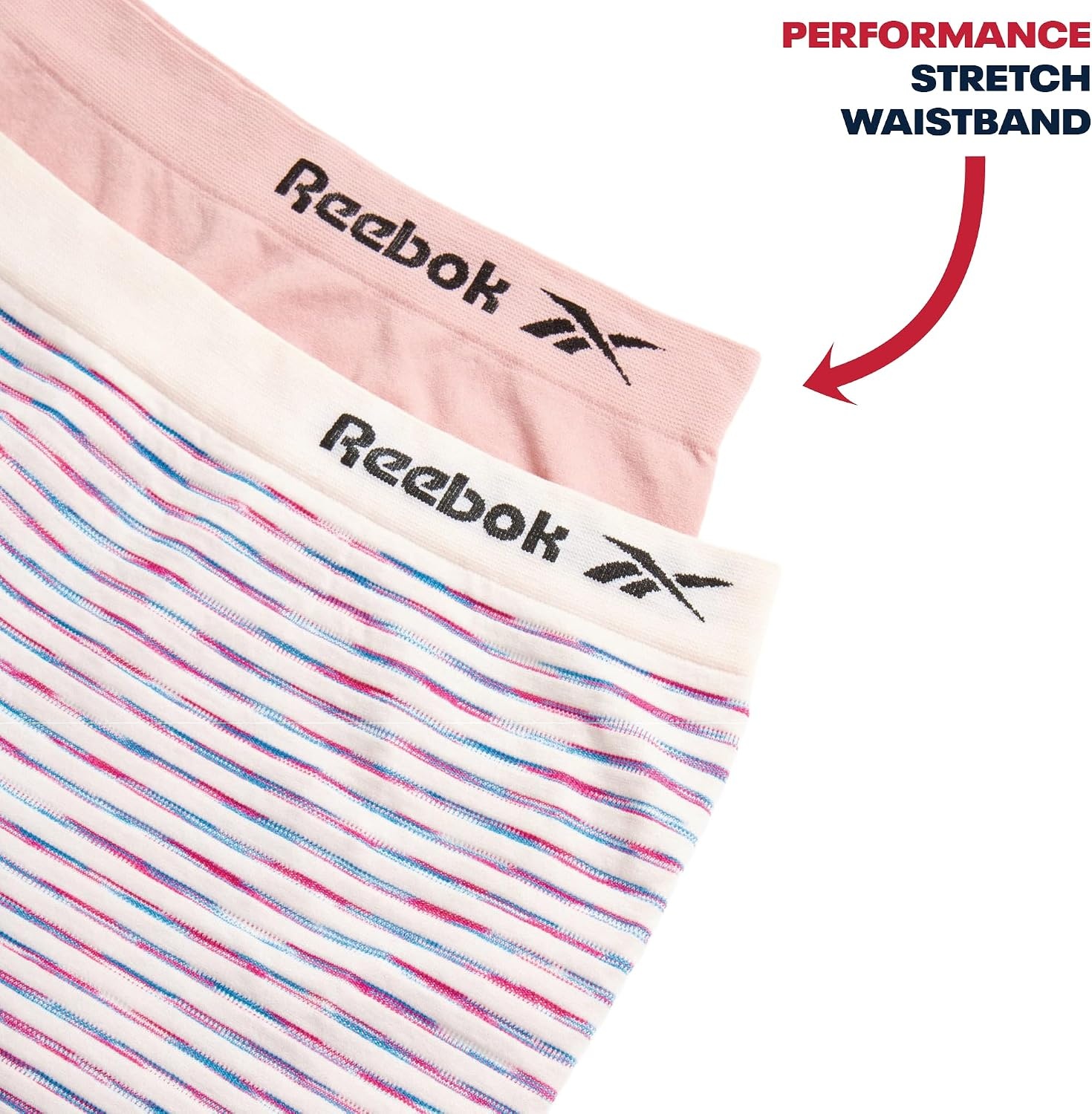 image:imageReebok Girls Boyshorts 2 Pack Seamless Cartwheel Bike Shorts 3 Combines BikeShort Coverage with Panty Comfort Breathable Stretch Fabric Holds Its Shape Wear After WearPink SpacedyeRose