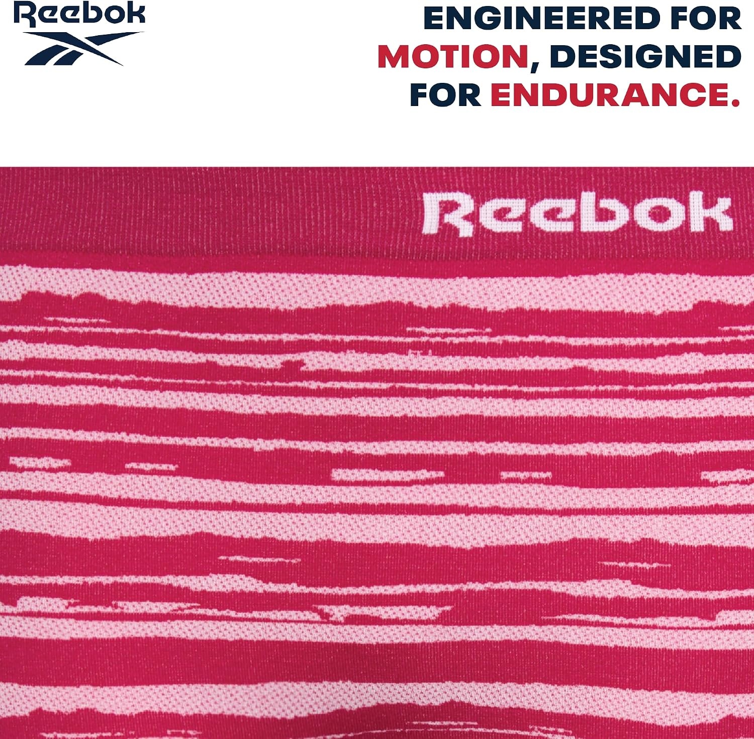 image:imageReebok Girls Boyshorts 2 Pack Seamless Cartwheel Bike Shorts 3 Combines BikeShort Coverage with Panty Comfort Breathable Stretch Fabric Holds Its Shape Wear After WearPink JacquardBlack