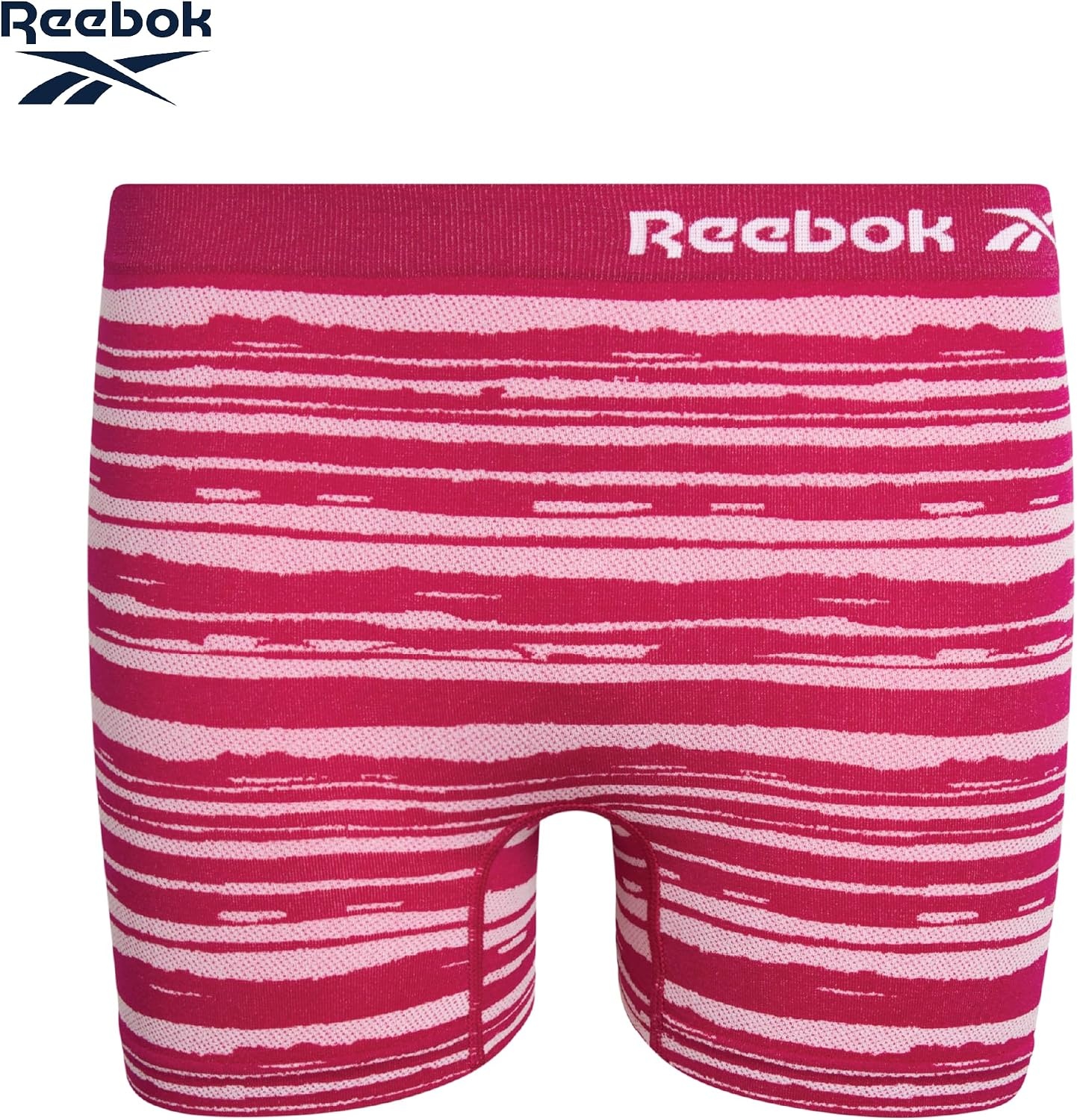 image:imageReebok Girls Boyshorts 2 Pack Seamless Cartwheel Bike Shorts 3 Combines BikeShort Coverage with Panty Comfort Breathable Stretch Fabric Holds Its Shape Wear After WearPink JacquardBlack