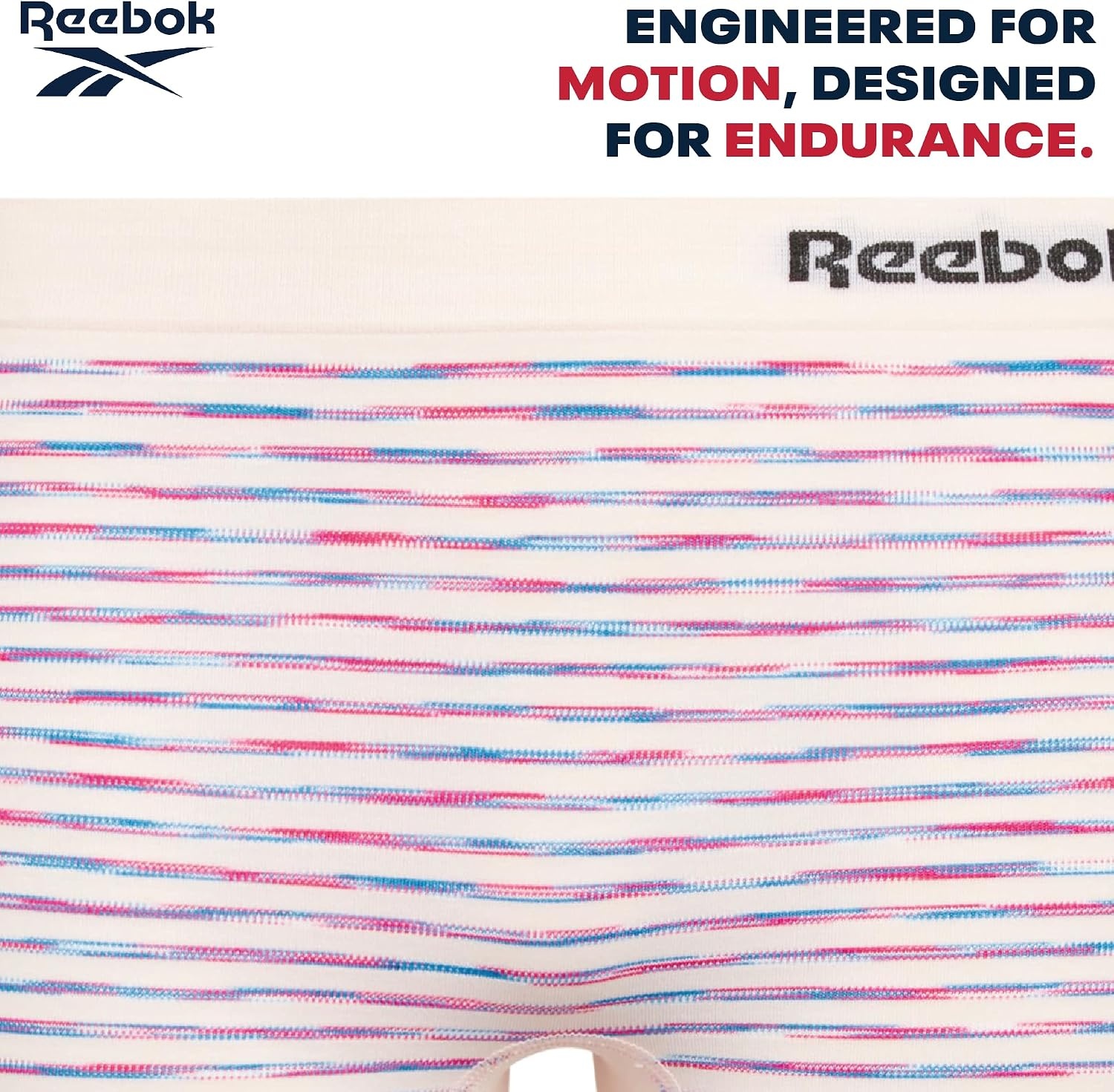 image:imageReebok Girls Boyshorts 2 Pack Seamless Cartwheel Bike Shorts 3 Combines BikeShort Coverage with Panty Comfort Breathable Stretch Fabric Holds Its Shape Wear After WearPink SpacedyeRose