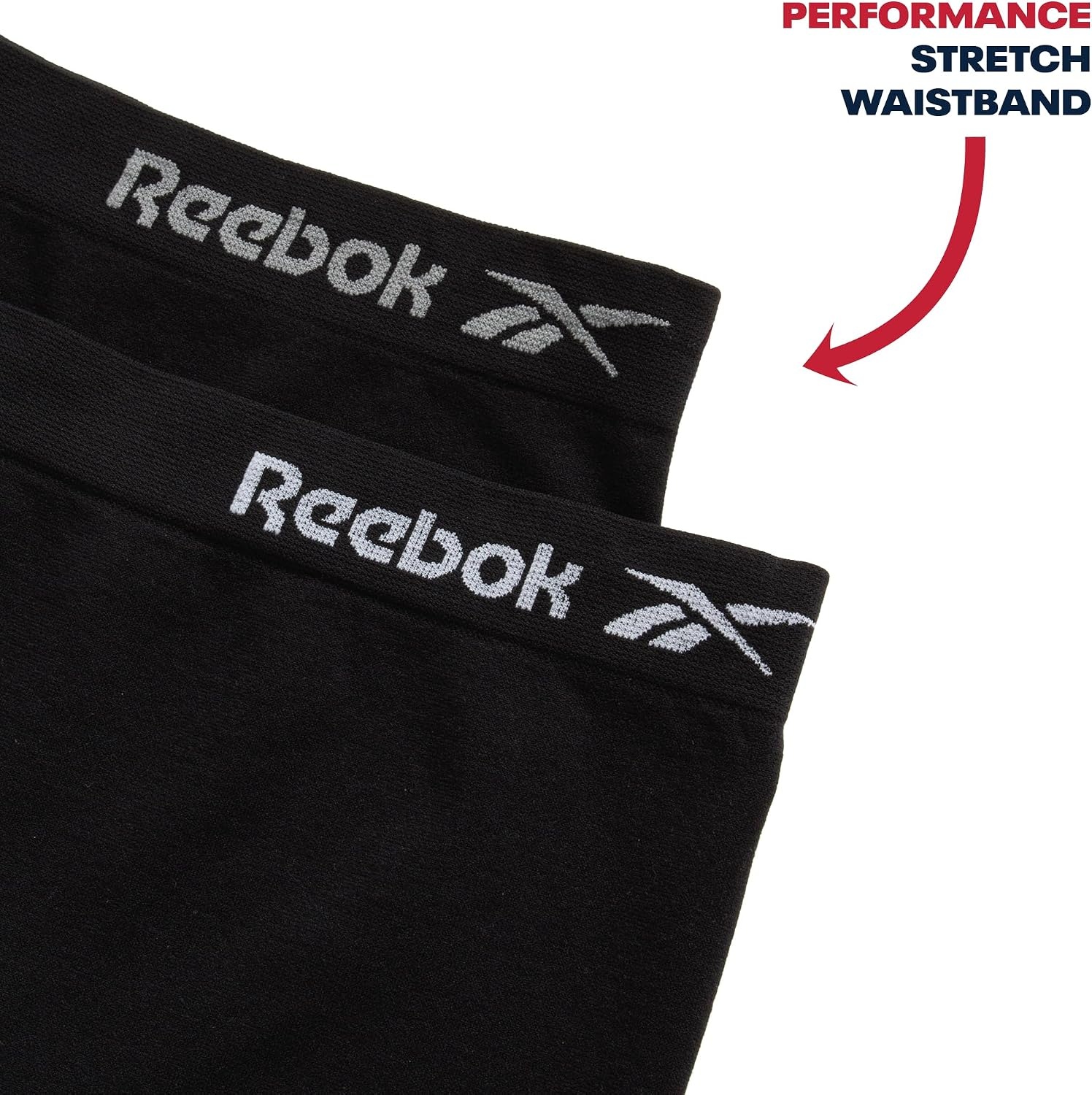 image:imageReebok Girls Boyshorts 2 Pack Seamless Cartwheel Bike Shorts 3 Combines BikeShort Coverage with Panty Comfort Breathable Stretch Fabric Holds Its Shape Wear After WearBlackBlack