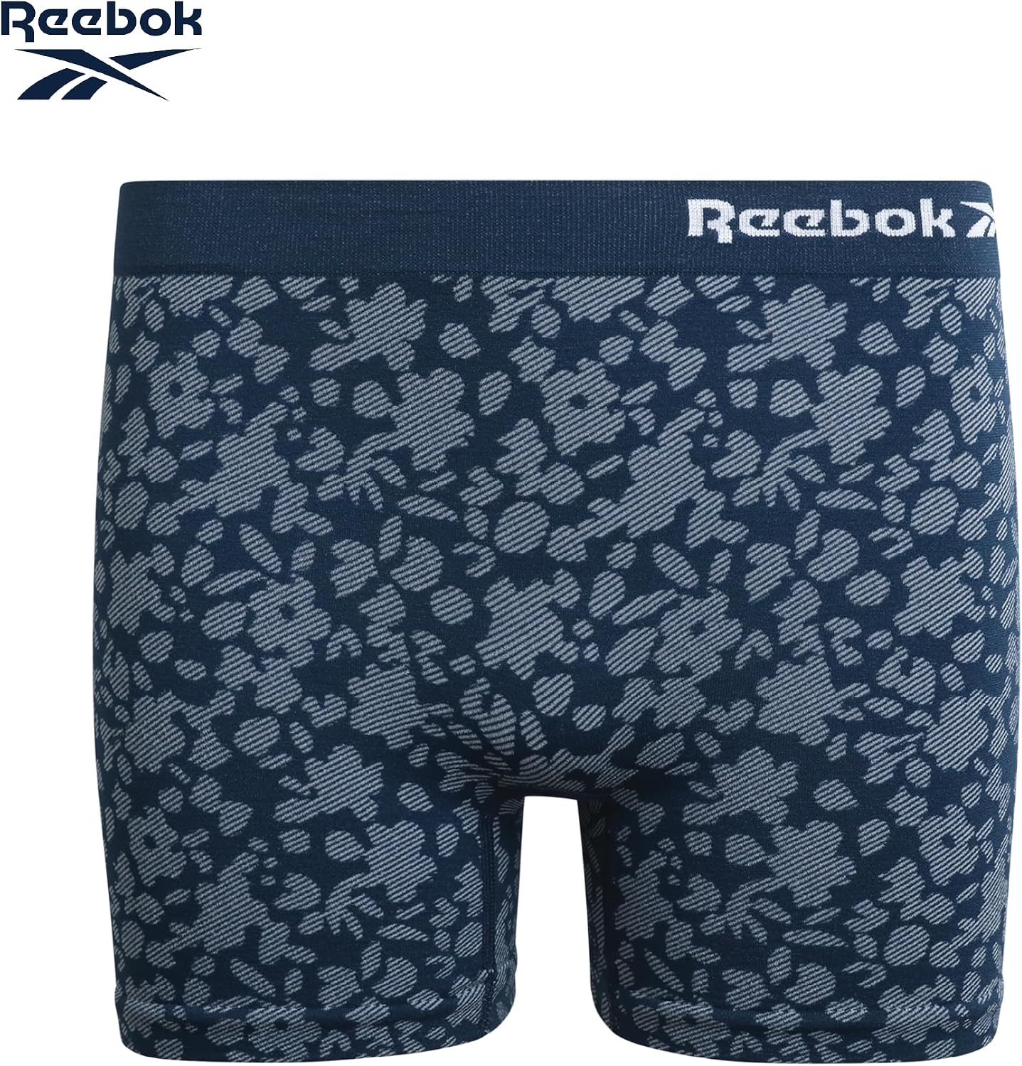 image:imageReebok Girls Boyshorts  3 Pack Soft Stretch Seamless TagFree Waist  Soft Flexible Comfort Designed for Everyday Movement Smooth Finish Stays Comfortable Under ClothingBlue JacquardSharkskinBlack