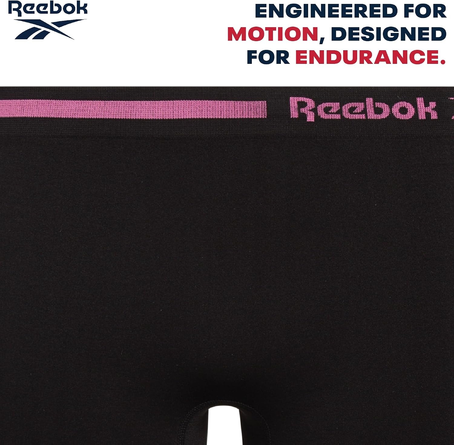 image:imageReebok Girls Boyshorts 4 Pack Seamless Cartwheel Bike Shorts 3 Combines BikeShort Coverage with Panty Comfort Machine Washable Fabric Retains Its Stretch Wear After WearBlackBlack