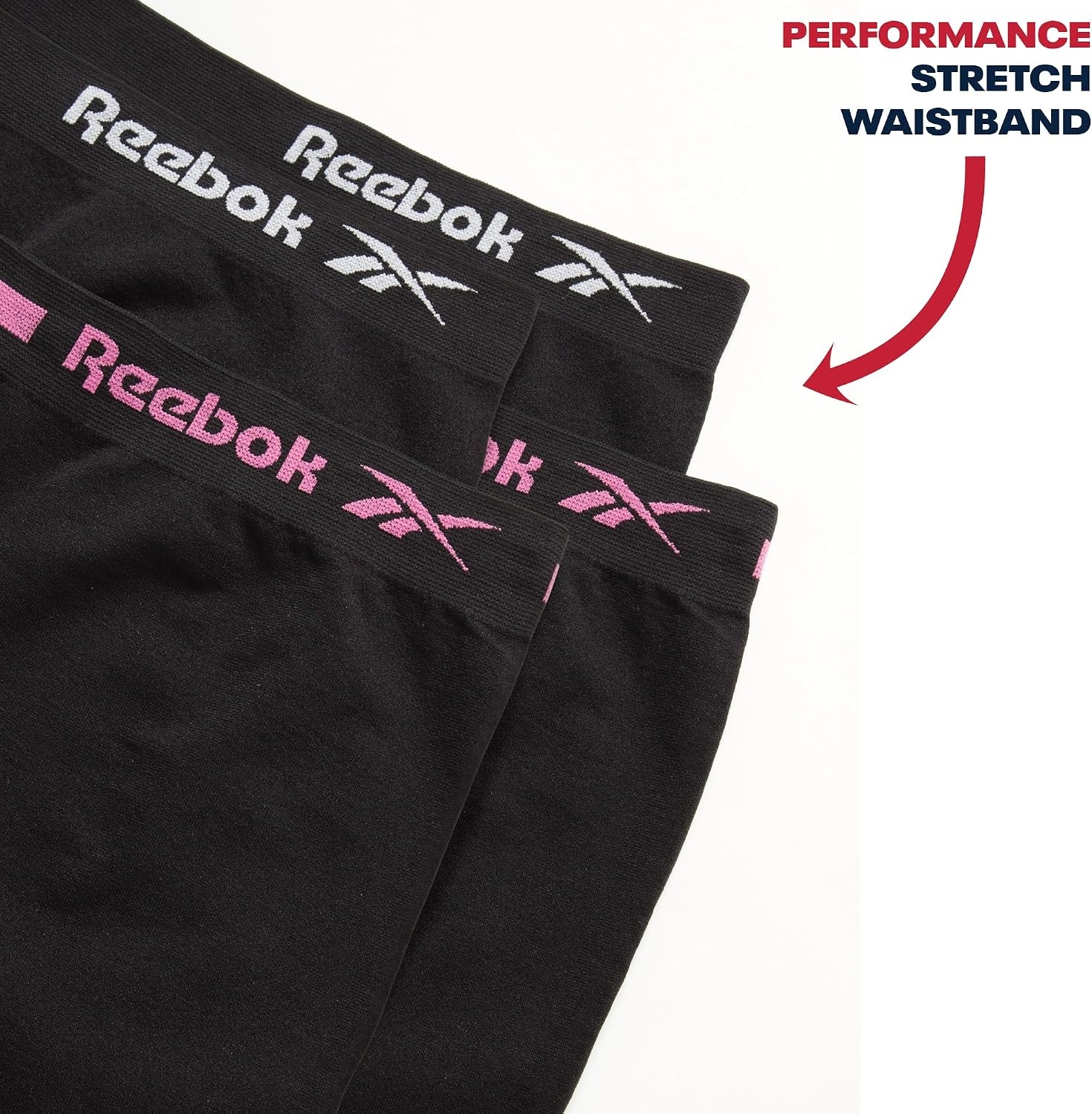 image:imageReebok Girls Boyshorts 4 Pack Seamless Cartwheel Bike Shorts 3 Combines BikeShort Coverage with Panty Comfort Machine Washable Fabric Retains Its Stretch Wear After WearBlackBlack