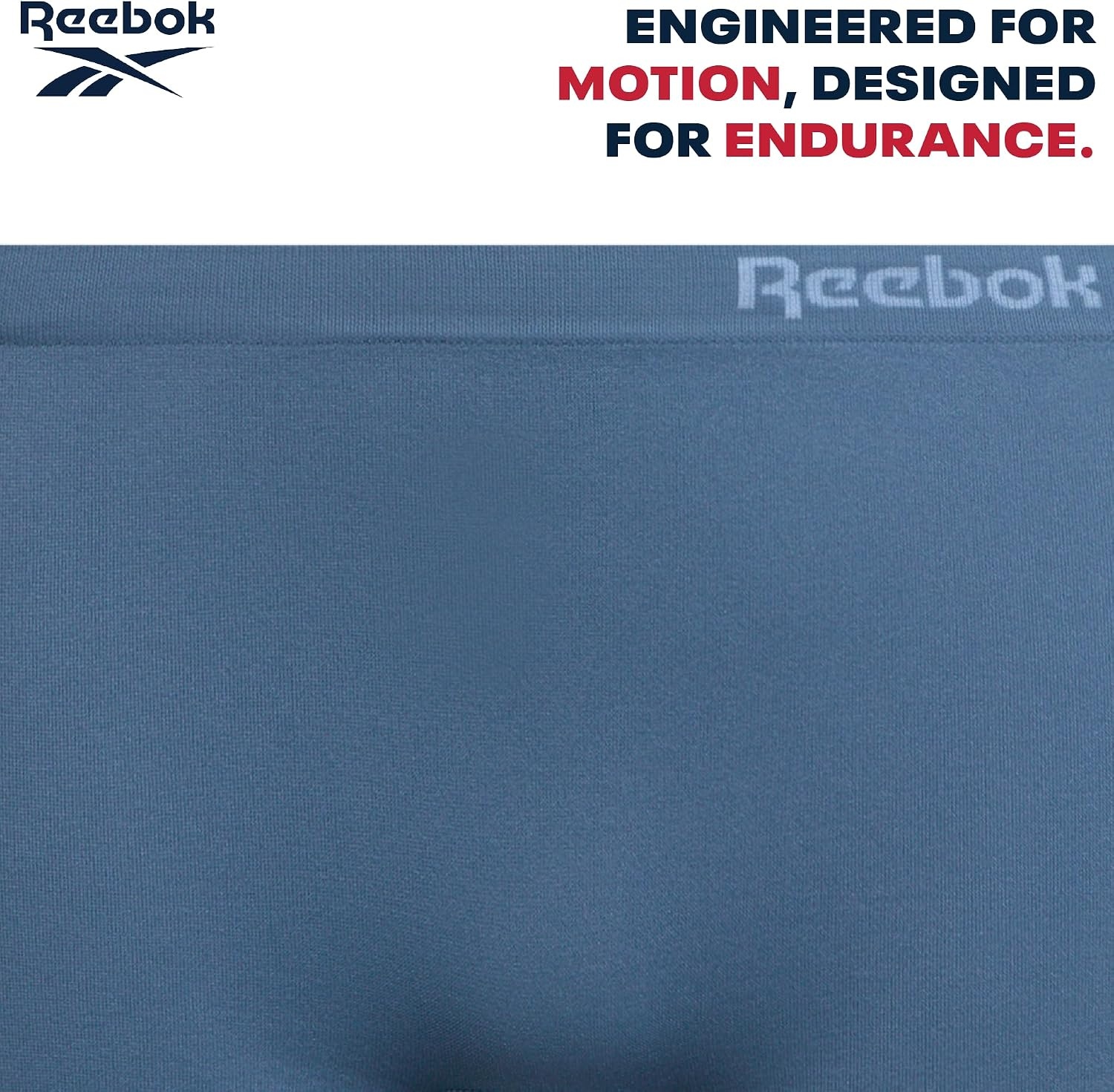 image:imageReebok Girls Boyshorts 4 Pack Performance Stretch Seamless Underwear Soft Easy Coverage for School Play and Lounging Smooth Fit Flexes Through Sports and SleepoversSteel GreyFaded DenimWhiteWhite Spacedye