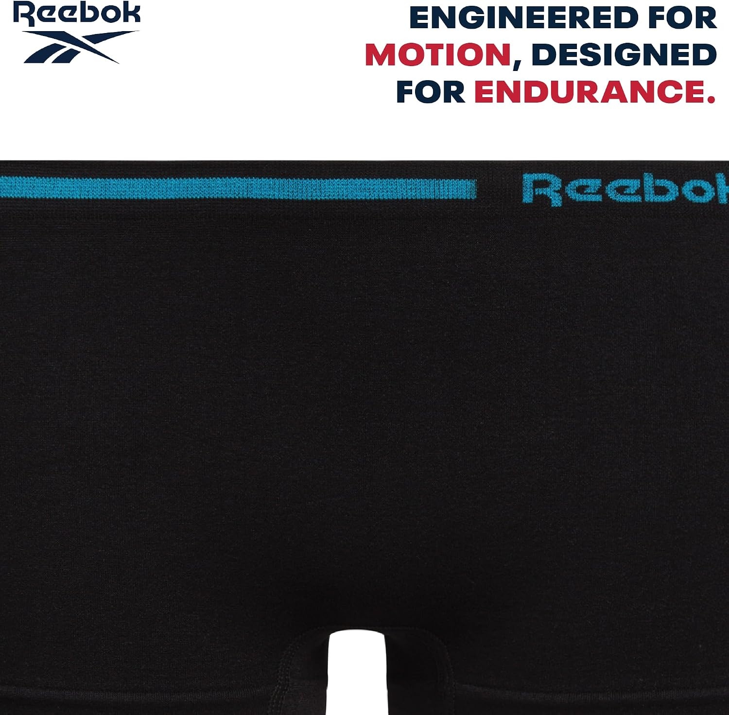 image:imageReebok Girls Boyshorts 4 Pack Performance Stretch Seamless Underwear Soft Easy Coverage for School Play and Lounging Smooth Fit Flexes Through Sports and SleepoversBlack