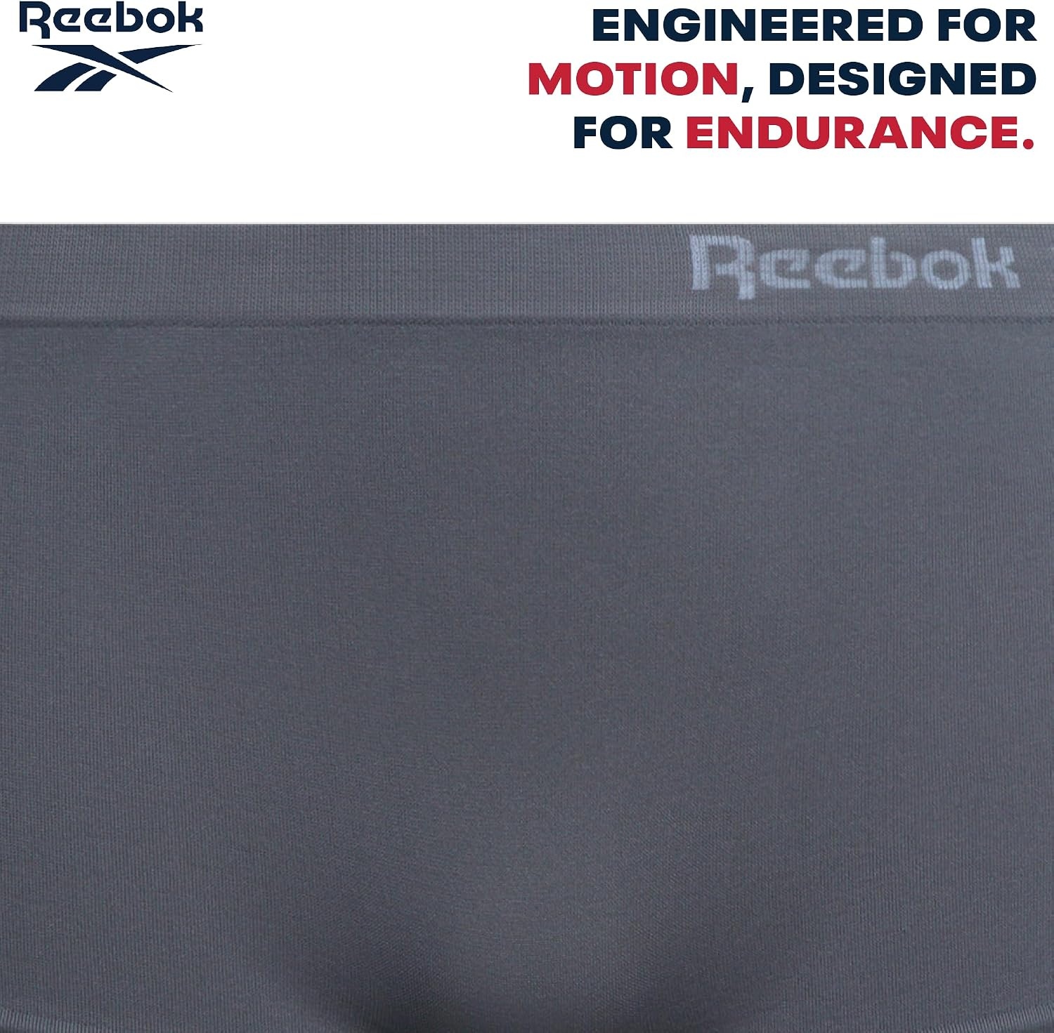 image:imageReebok Girls Boyshorts 5 Pack Soft Seamless Brief Underwear for Girls  TagFree Smooth Construction Ensures WorryFree Play She Stays Comfortable All Day Through School and SportsSteel GreyFaded DenimWhiteWhite Spacedye