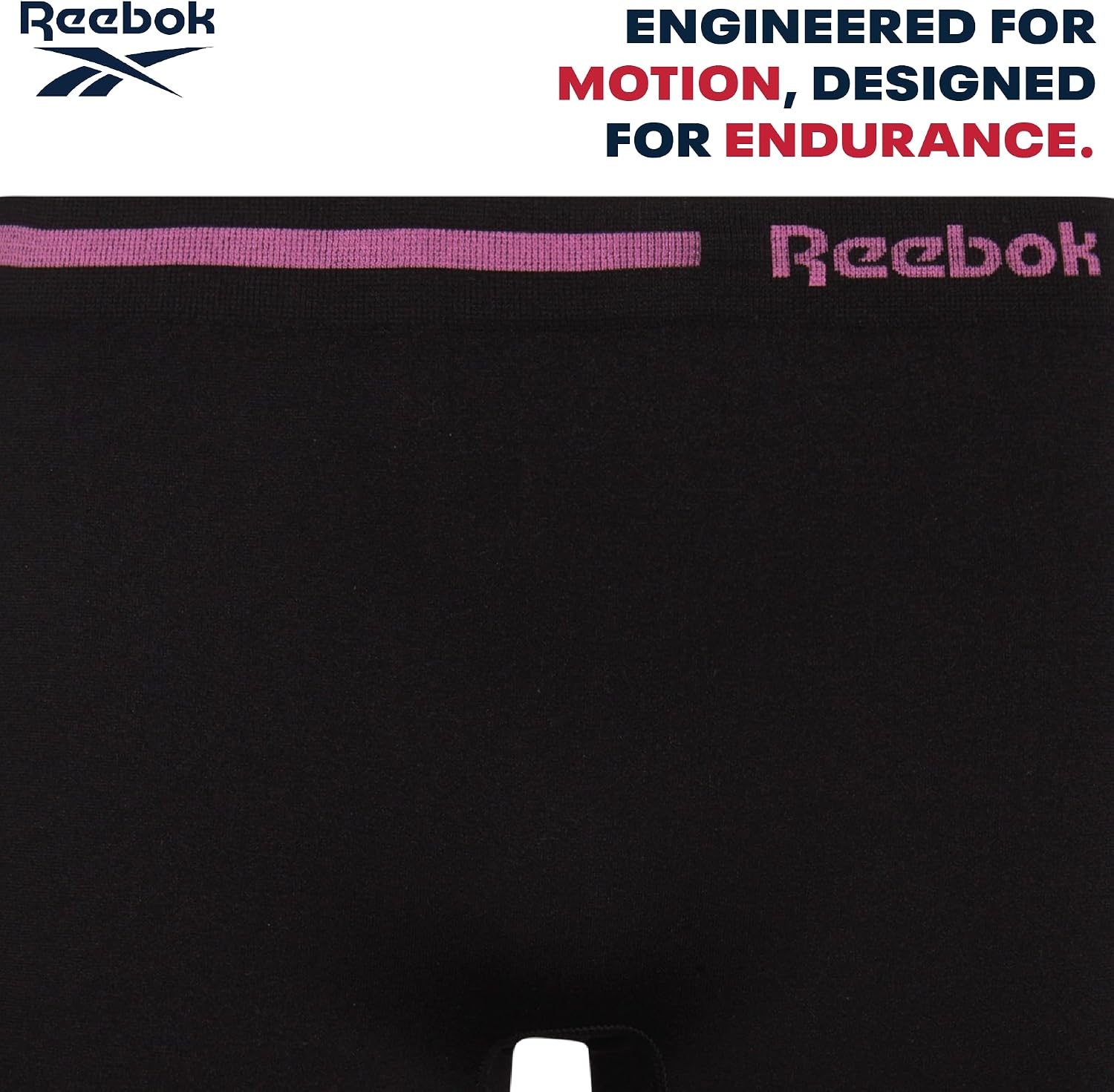 image:imageReebok Girls Boyshorts 8 Pack Soft Stretch Seamless Long Leg Underwear 5 Smooth Flexible Construction Gives Active Kids FullCoverage Comfort That Moves Through Every ActivityBlack 2