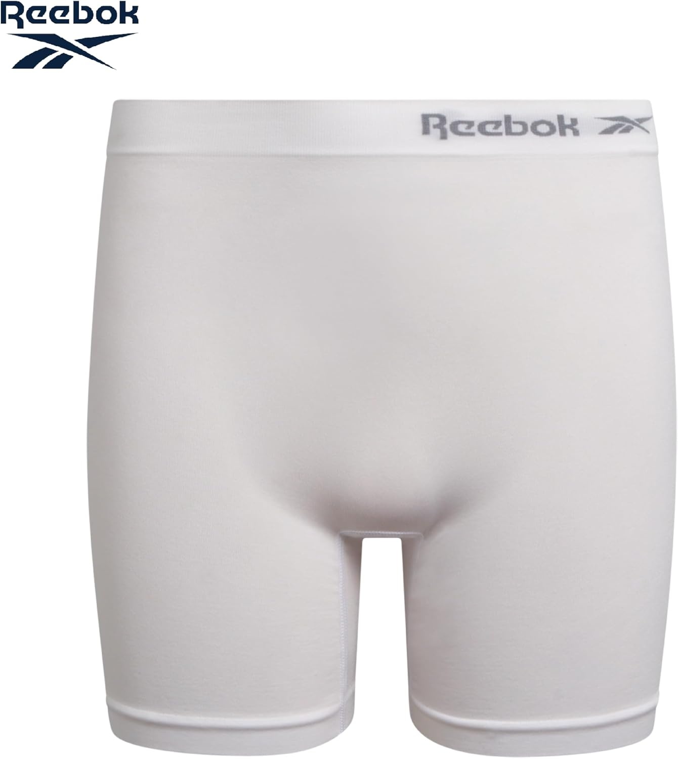 image:imageReebok Girls Boyshorts 8 Pack Soft Stretch Seamless Long Leg Underwear 5 Smooth Flexible Construction Gives Active Kids FullCoverage Comfort That Moves Through Every ActivityWhiteFaded DenimWhite SpacedyeBright Pink