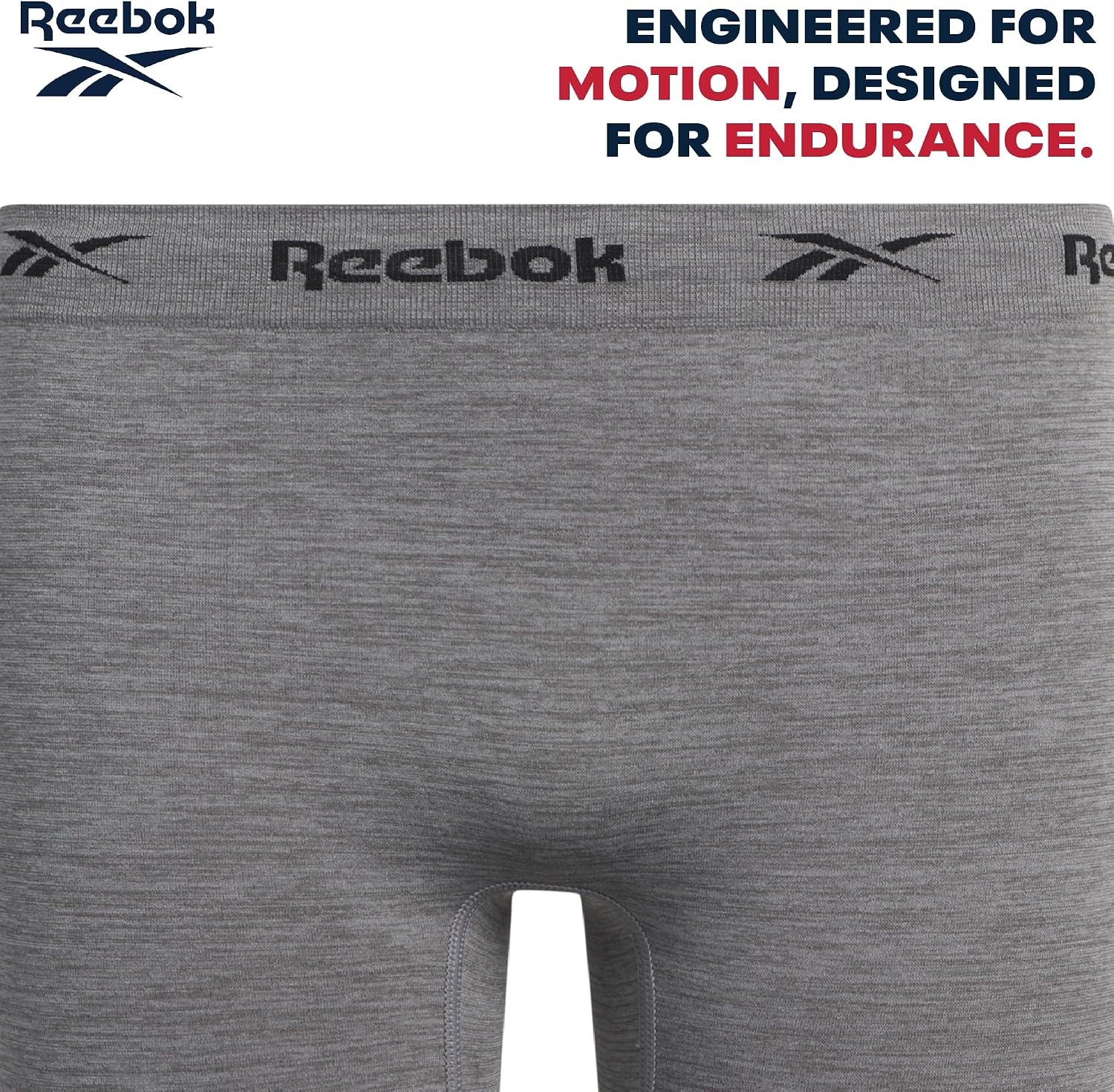 image:imageReebok Girls Boyshorts 8 Pack Soft Stretch Seamless Long Leg Underwear 5 Smooth Flexible Construction Gives Active Kids FullCoverage Comfort That Moves Through Every ActivityGreyBlackWhiteBlue