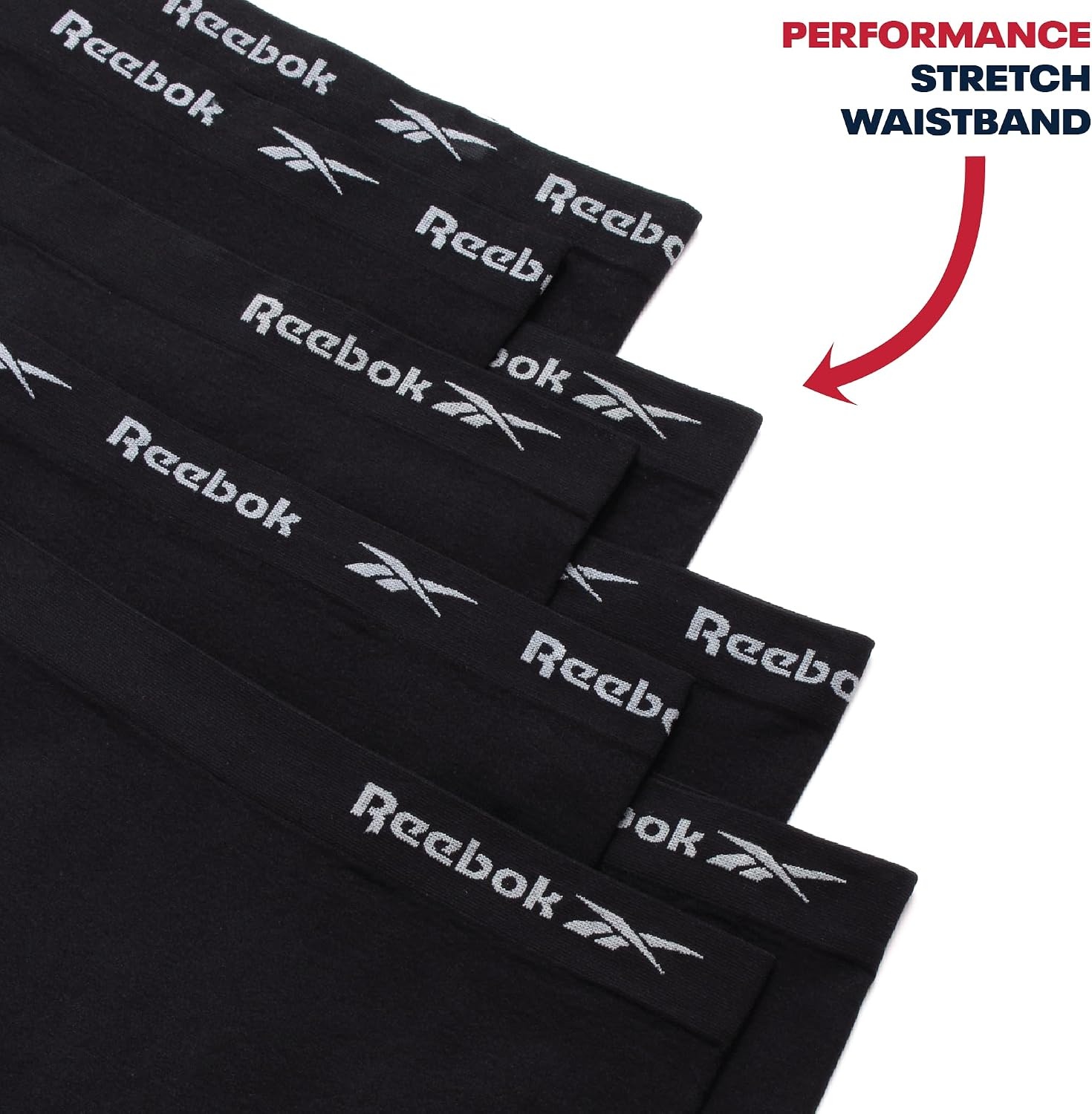 image:imageReebok Girls Boyshorts 8 Pack Soft Stretch Seamless Long Leg Underwear 5 Smooth Flexible Construction Gives Active Kids FullCoverage Comfort That Moves Through Every ActivityAll Black