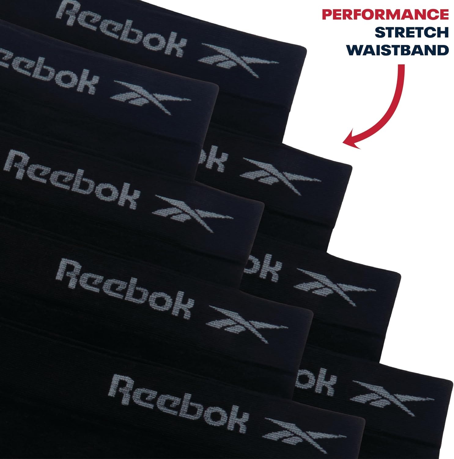 image:imageReebok Girls Boyshorts 8 Pack Soft Stretch Seamless Long Leg Underwear 5 Smooth Flexible Construction Gives Active Kids FullCoverage Comfort That Moves Through Every ActivityAll Jet Black