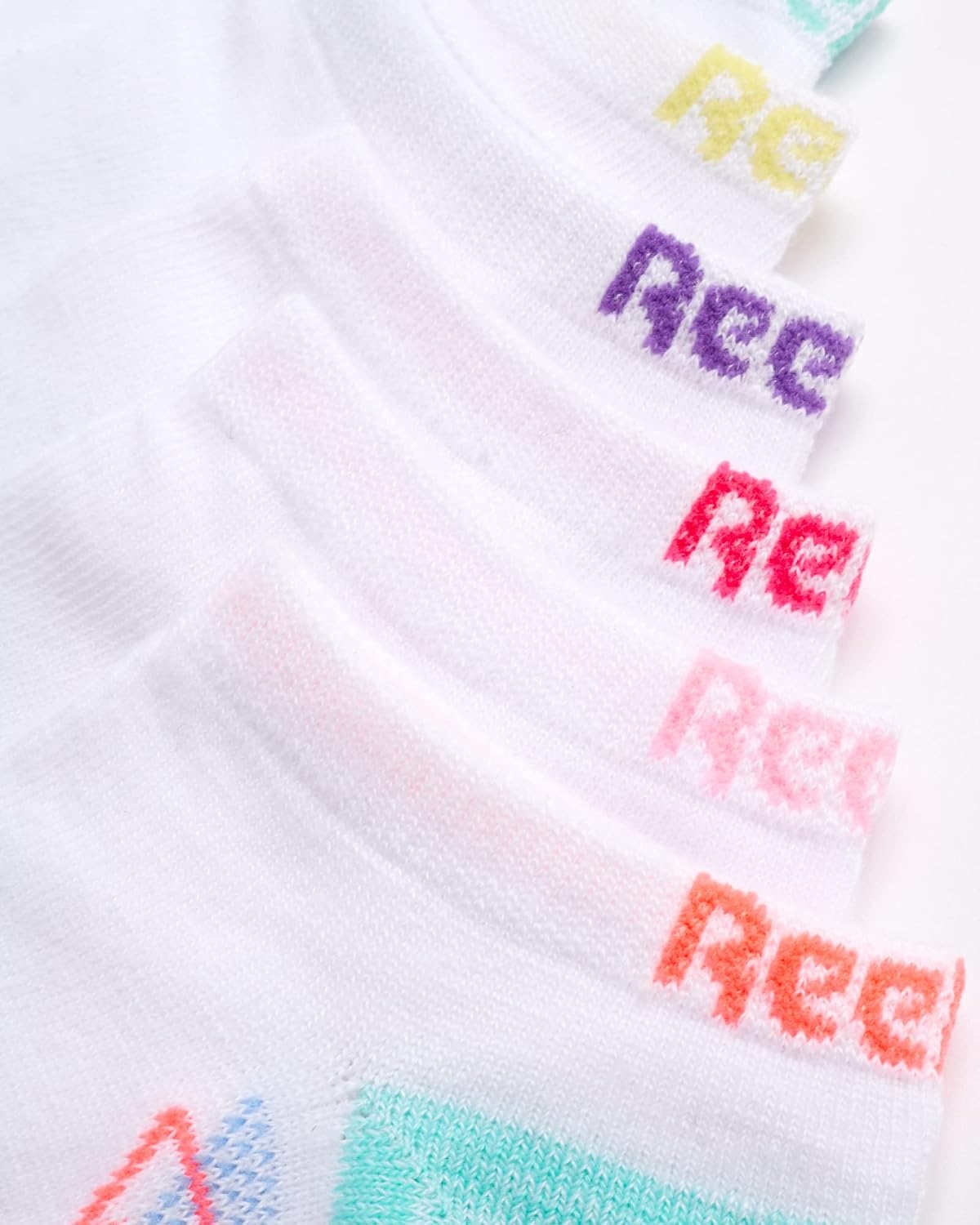 image:imageReebok Girls Low Cut Socks 6 Pack Lightweight Performance Athletic Socks Soft MoistureWicking Fabric with a TagFree Toe Seam for AllDay ComfortWhite Multi
