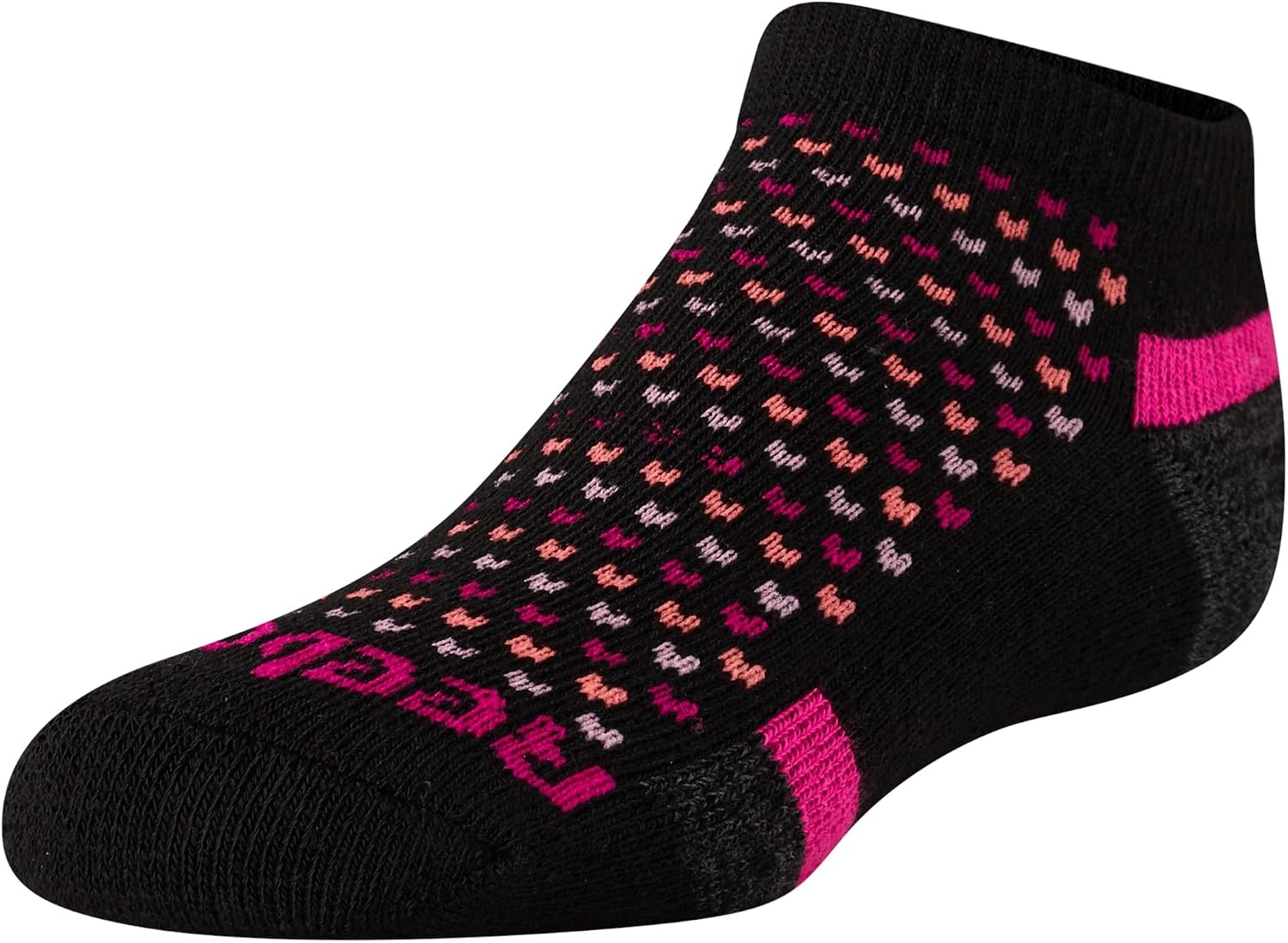 image:imageReebok Girls No Show Socks 12 Pack Performance Cushion Comfort Active Socks Moisturewicking Fabric Seamless Toe Snug Ribbed Cuff Flexible Stretch Fit Machine WashableBlack Multi