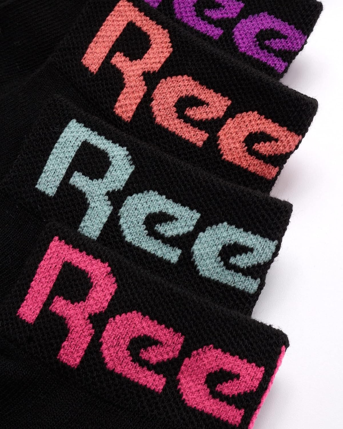 image:imageReebok Girls Quarter Socks 12 Pack Quarter Cut Arch Support Athletic Socks Stretchfit Knit Contours to Feet Moisturewicking Fabric Seamless Toe Closure Cushioned HeelBlack Logo