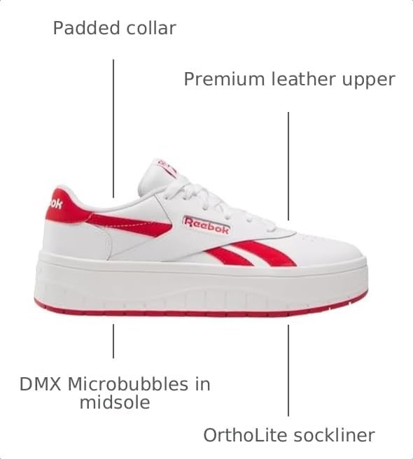 image:imageReebok Lifestyle Court Advance SurgeWhiteRedWhite