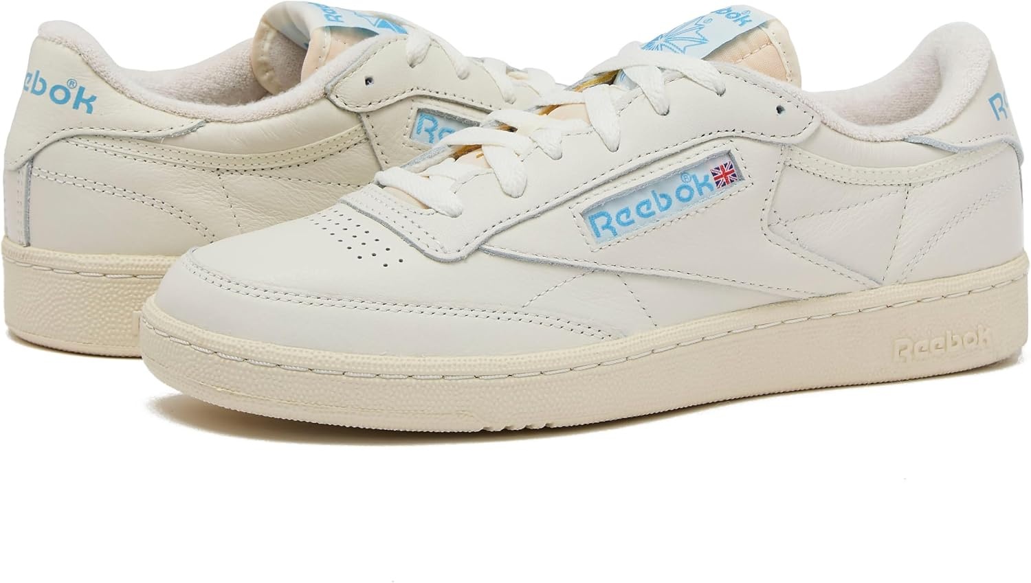 image:imageReebok Mens Club C 85 Vintage Tennis Sneakers for MenChalkAlabasterEssential Blue