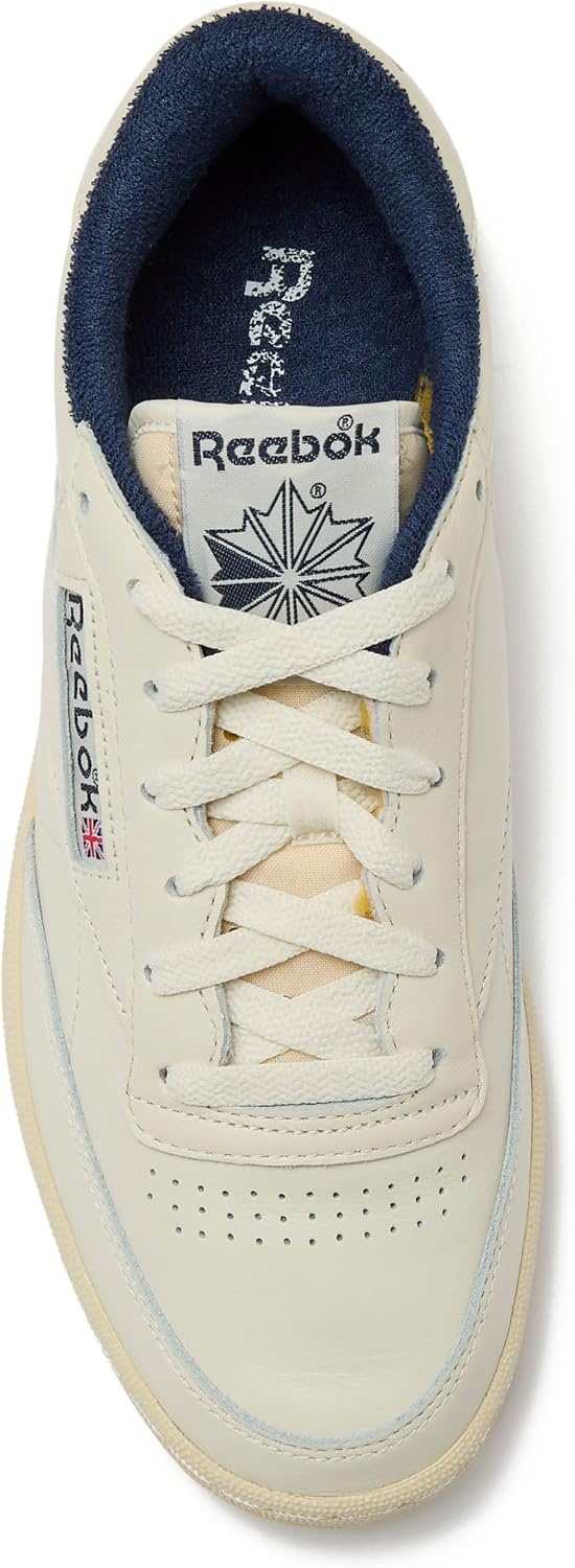 image:imageReebok Mens Club C 85 Vintage Tennis Sneakers for MenChalkAlabasterVector Navy