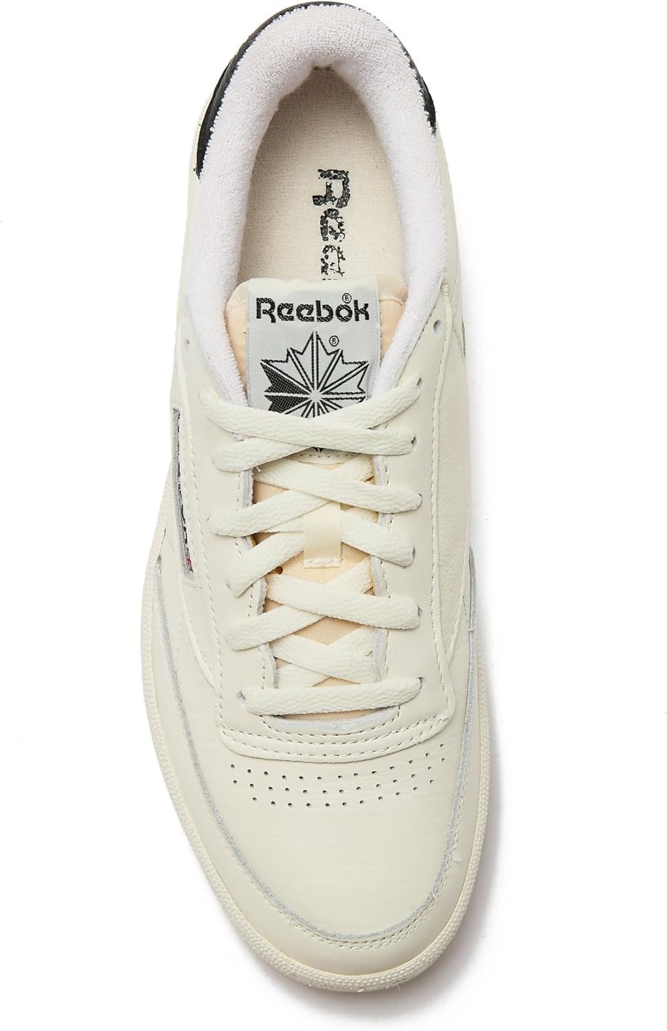image:imageReebok Mens Club C 85 Vintage Tennis Sneakers for MenChalkBlackGum