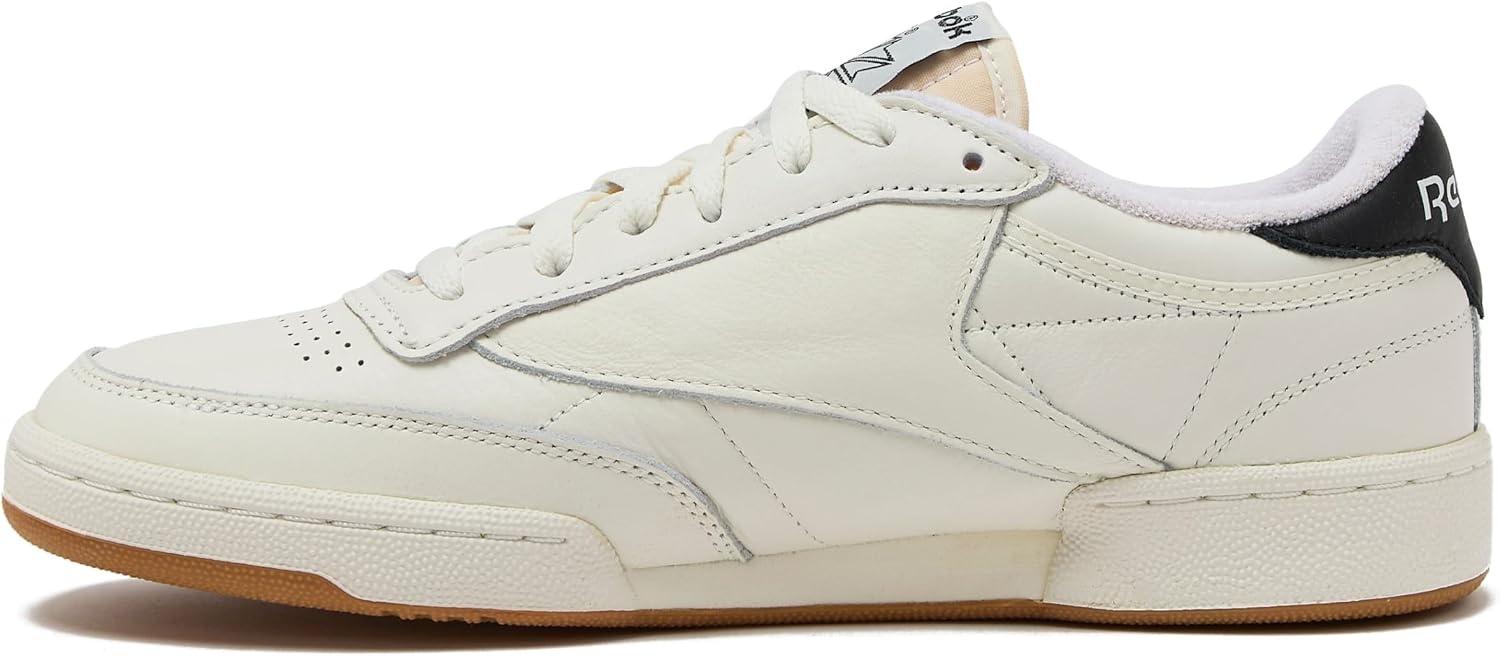 image:imageReebok Mens Club C 85 Vintage Tennis Sneakers for MenChalkBlackGum