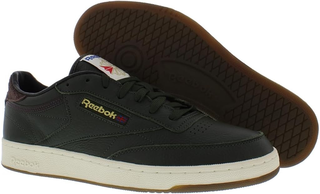 image:imageReebok Mens Club C 85 Vintage Tennis Sneakers for MenRange GreenEarthForest Green