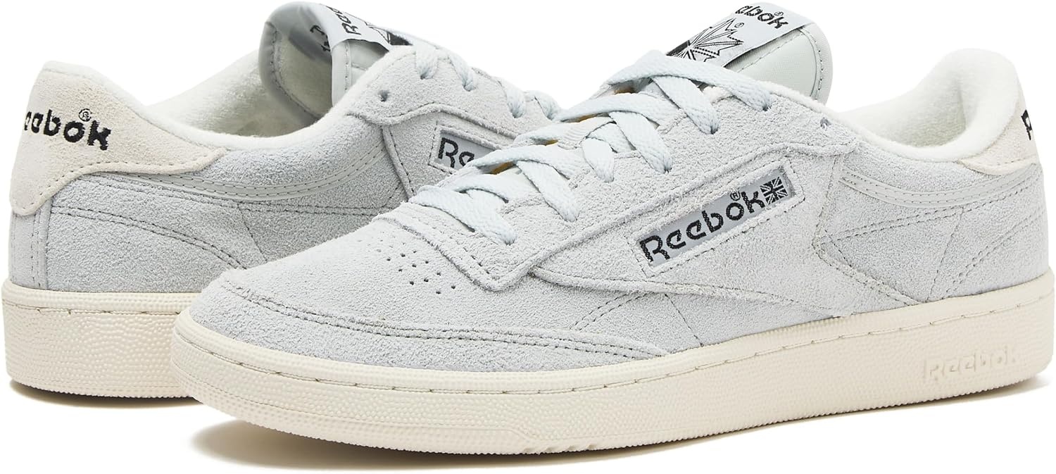 image:imageReebok Mens Club C 85 Vintage Tennis Sneakers for MenSimple GreyChalkBlack