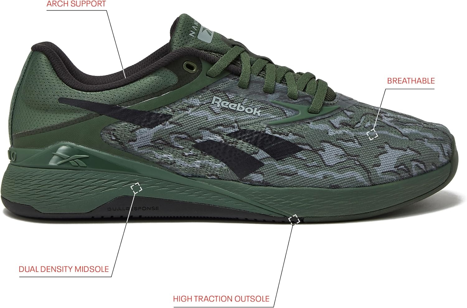 image:imageReebok Nano X5Breakaway GreenWashed BlackGrey 3