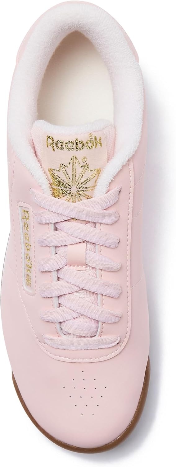 image:imageReebok Princess Sneakers for Women Comfortable Walking or Tennis Womens ShoesPinkWhiteGold Metallic