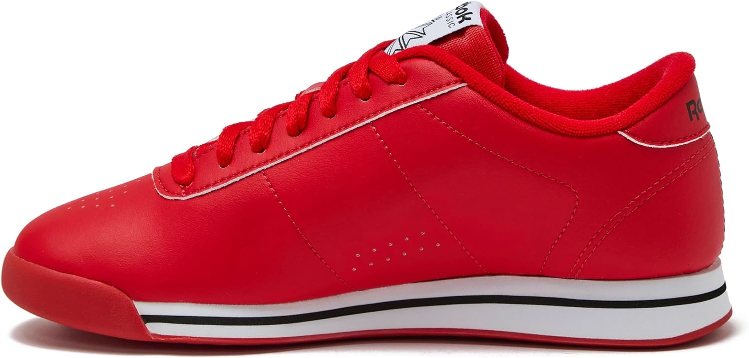 image:imageReebok Princess Sneakers for Women Comfortable Walking or Tennis Womens ShoesTechy RedWhiteBlack