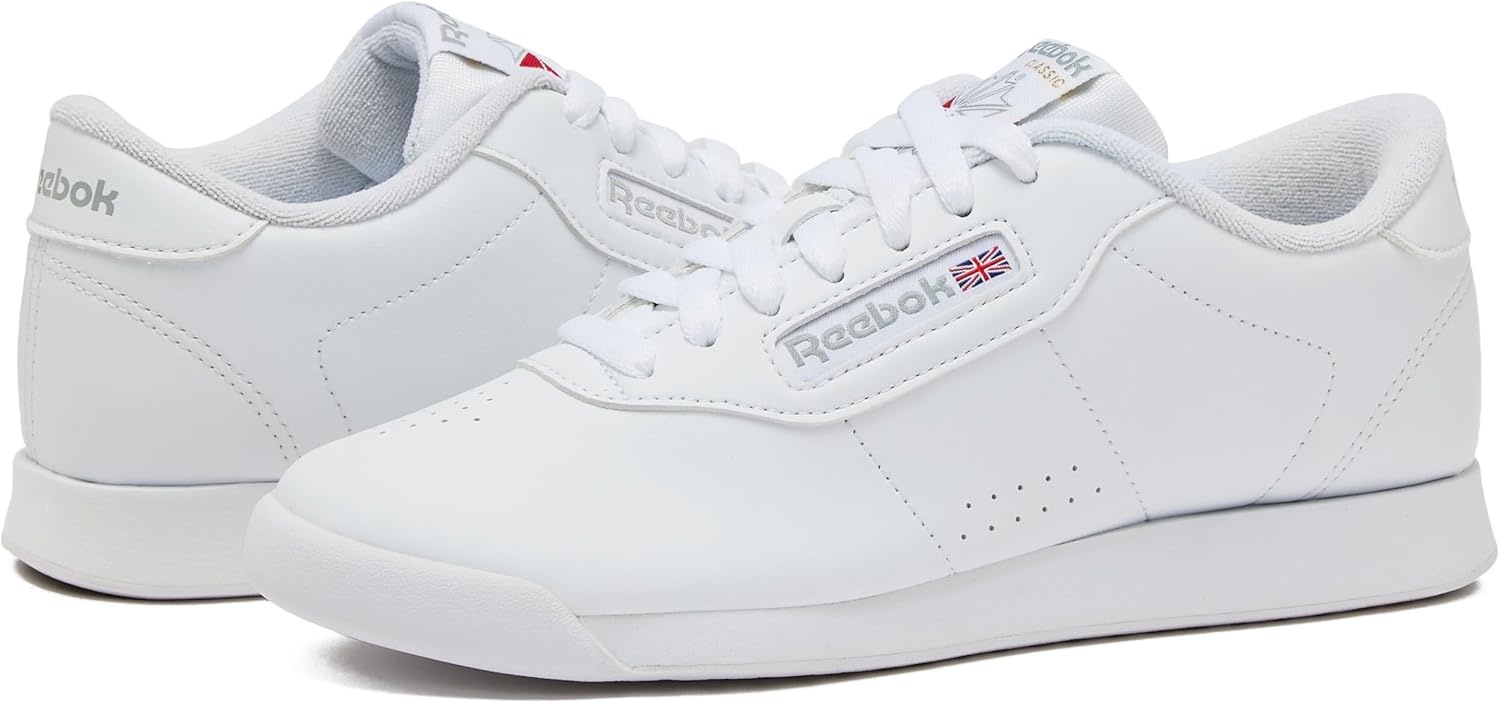 image:imageReebok Princess Sneakers for Women Comfortable Walking or Tennis Womens ShoesUswhite