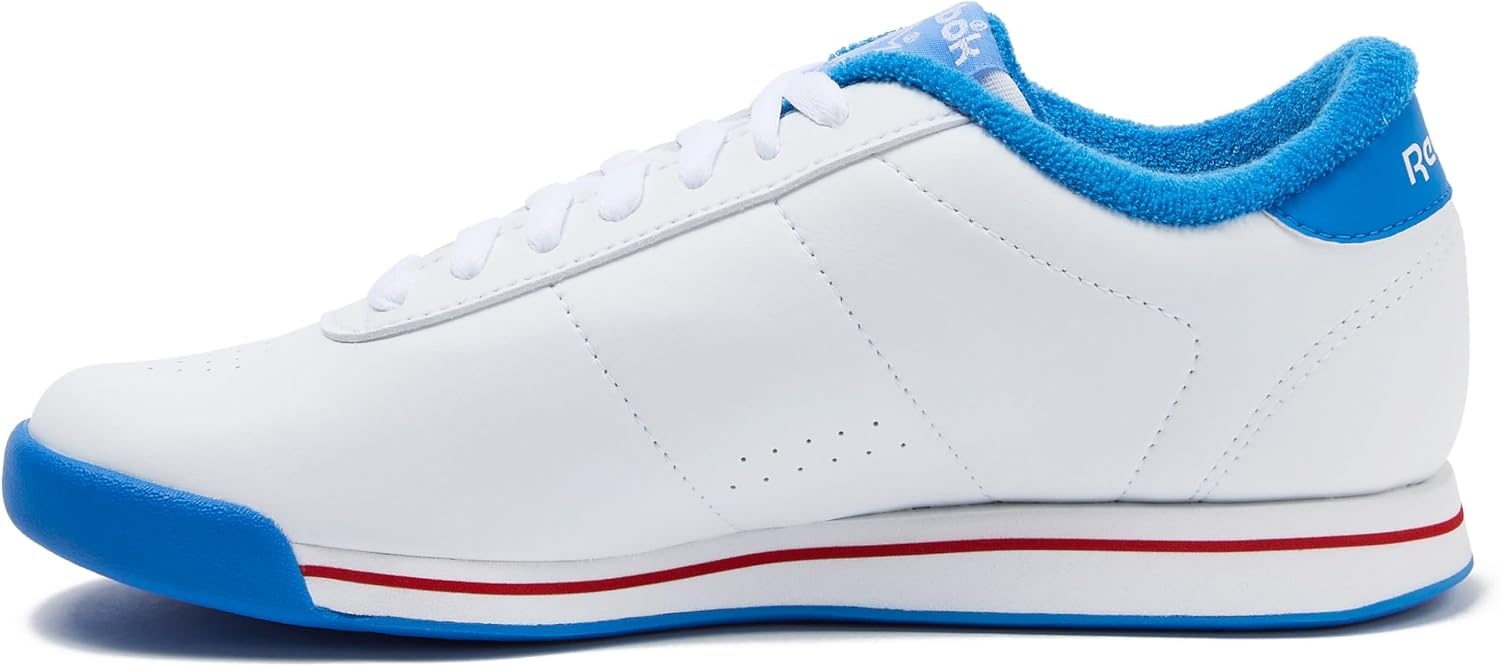 image:imageReebok Princess Sneakers for Women Comfortable Walking or Tennis Womens ShoesWhiteBlueVector Red