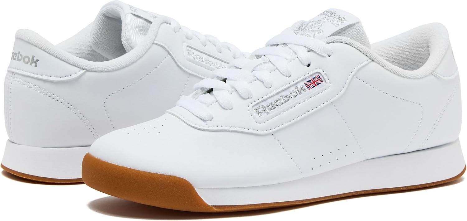 image:imageReebok Princess Sneakers for Women Comfortable Walking or Tennis Womens ShoesWhiteGum