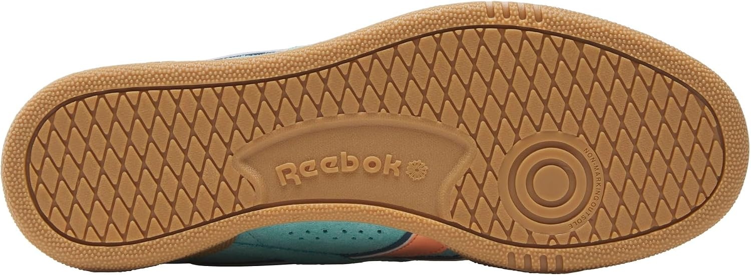 image:imageReebok Unisex Adult Club C Grounds SneakersAi AquaSunkissed OrangeGum