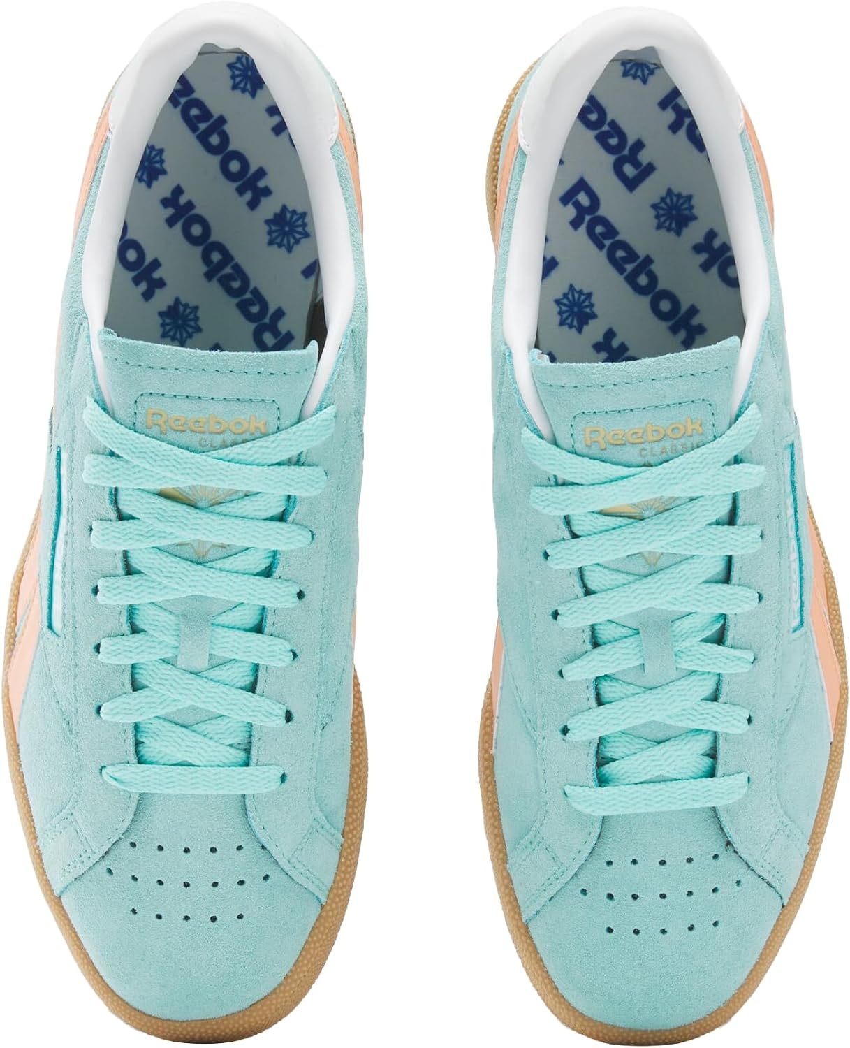image:imageReebok Unisex Adult Club C Grounds SneakersAiaqua Sunkissedorange Gum