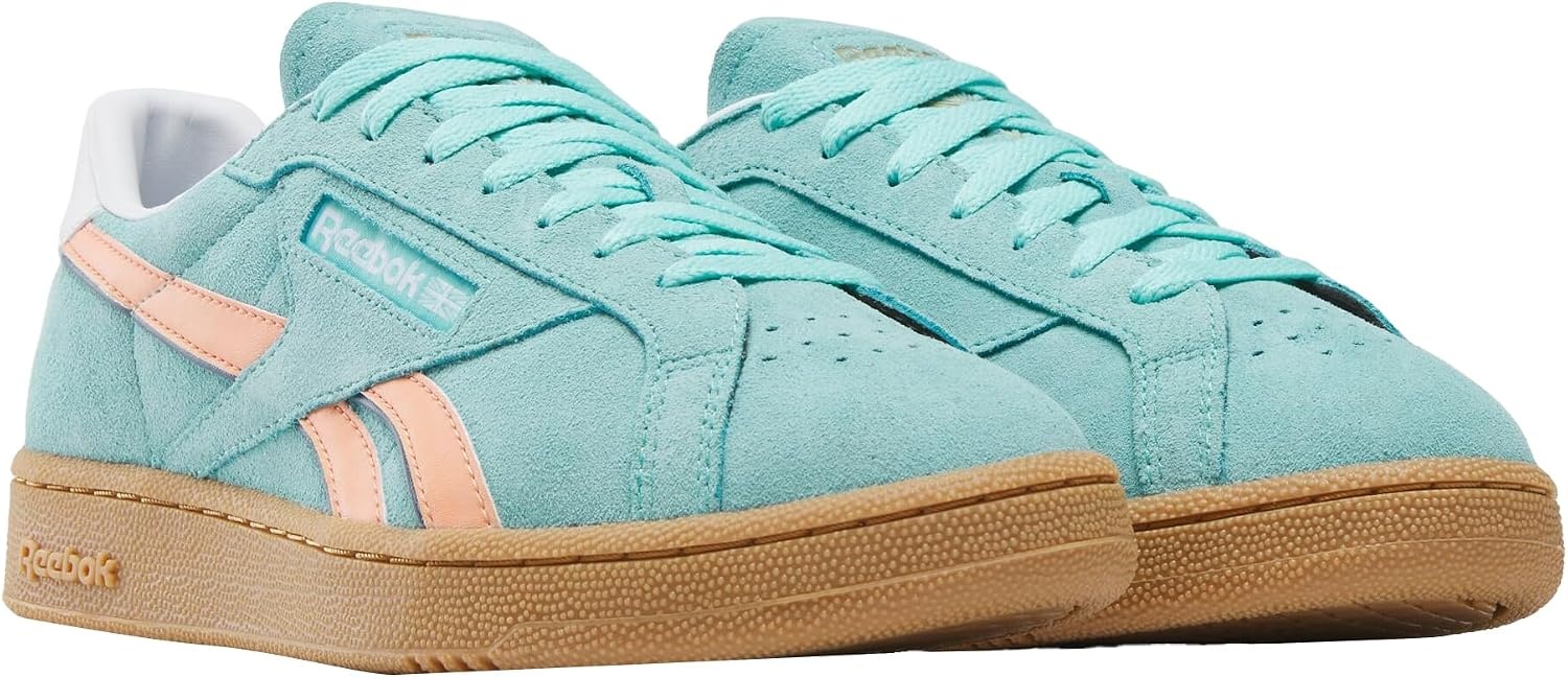 image:imageReebok Unisex Adult Club C Grounds SneakersAiaqua Sunkissedorange Gum
