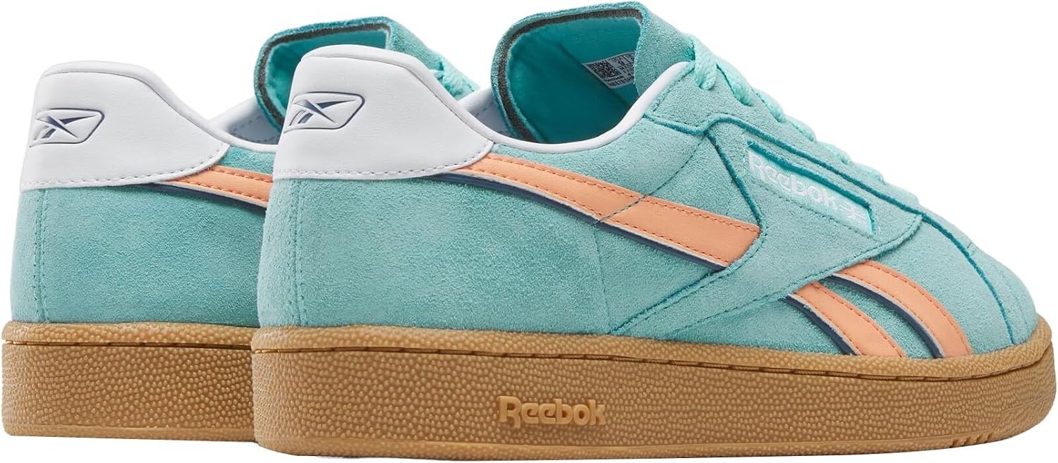 image:imageReebok Unisex Adult Club C Grounds SneakersAiaqua Sunkissedorange Gum