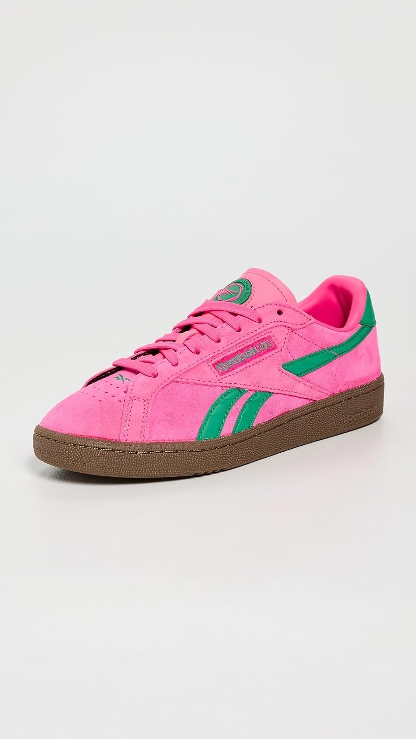 image:imageReebok Unisex Adult Club C Grounds SneakersAtomicpinkUpgradegreenGum
