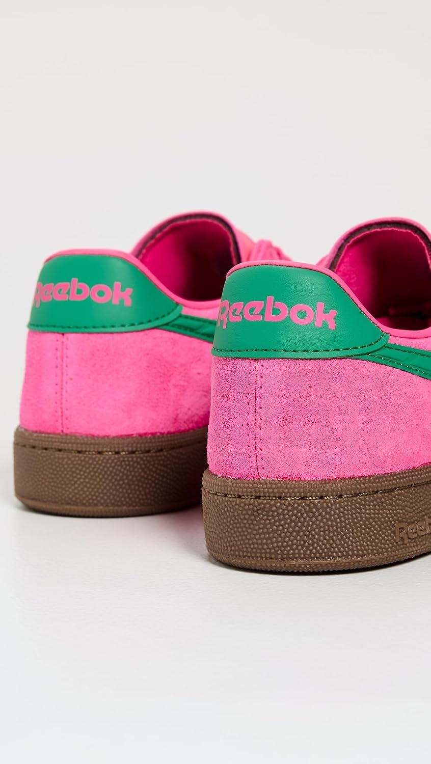 image:imageReebok Unisex Adult Club C Grounds SneakersAtomicpinkUpgradegreenGum