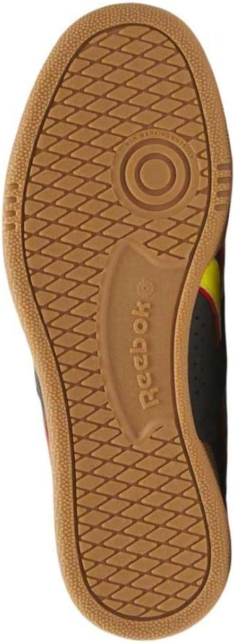 image:imageReebok Unisex Adult Club C Grounds SneakersBlack Electric Yellow Gum