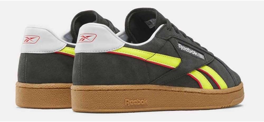 image:imageReebok Unisex Adult Club C Grounds SneakersBlack Electric Yellow Gum