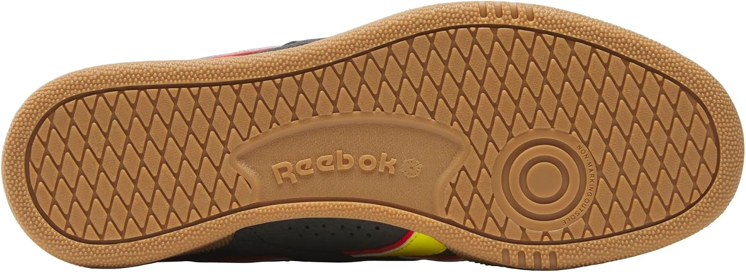 image:imageReebok Unisex Adult Club C Grounds SneakersBlackElectric YellowGum