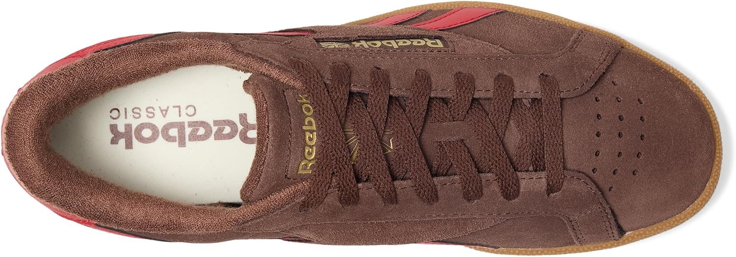 image:imageReebok Unisex Adult Club C Grounds SneakersCampus BrownVector RedGum
