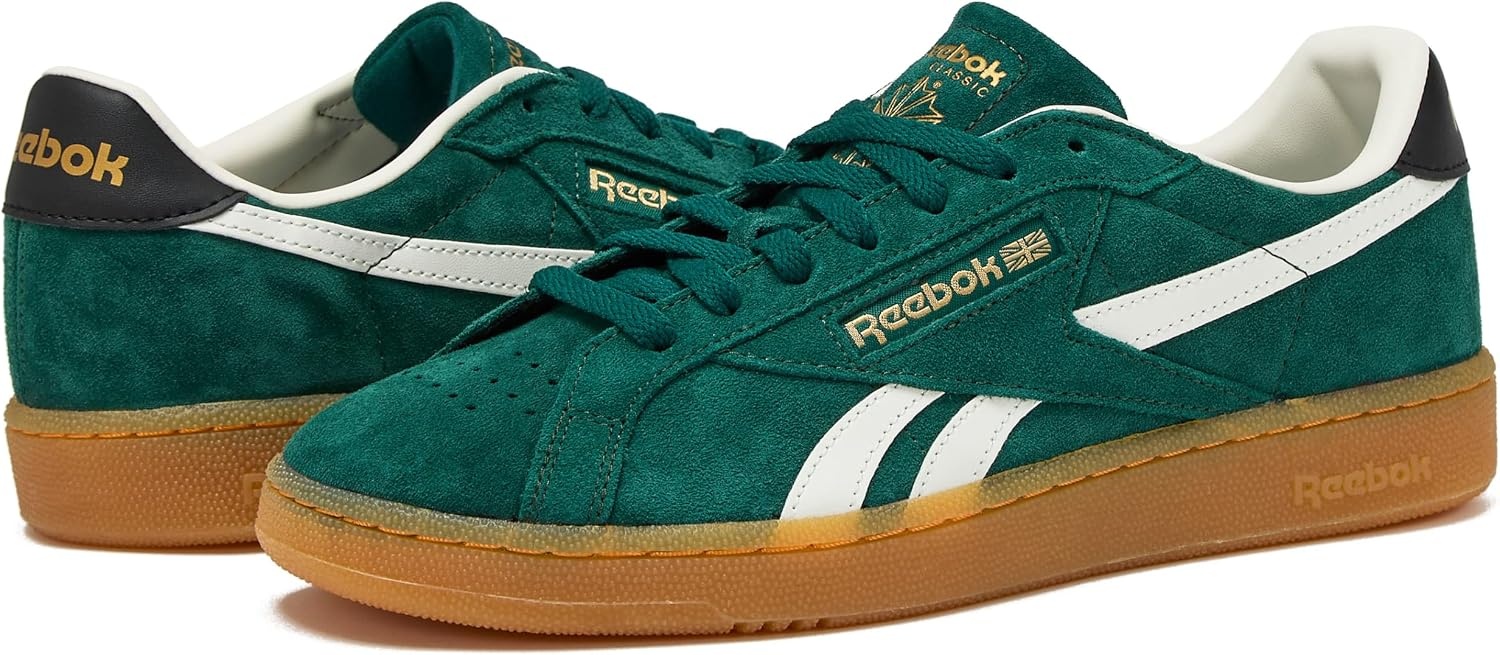 image:imageReebok Unisex Adult Club C Grounds SneakersCollegiate GreenBlackGum