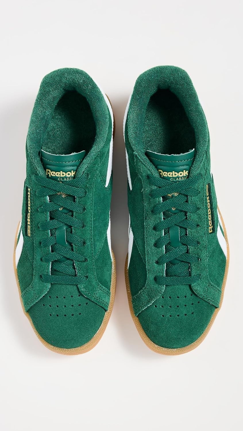 image:imageReebok Unisex Adult Club C Grounds SneakersDark GreenGumFootwear White