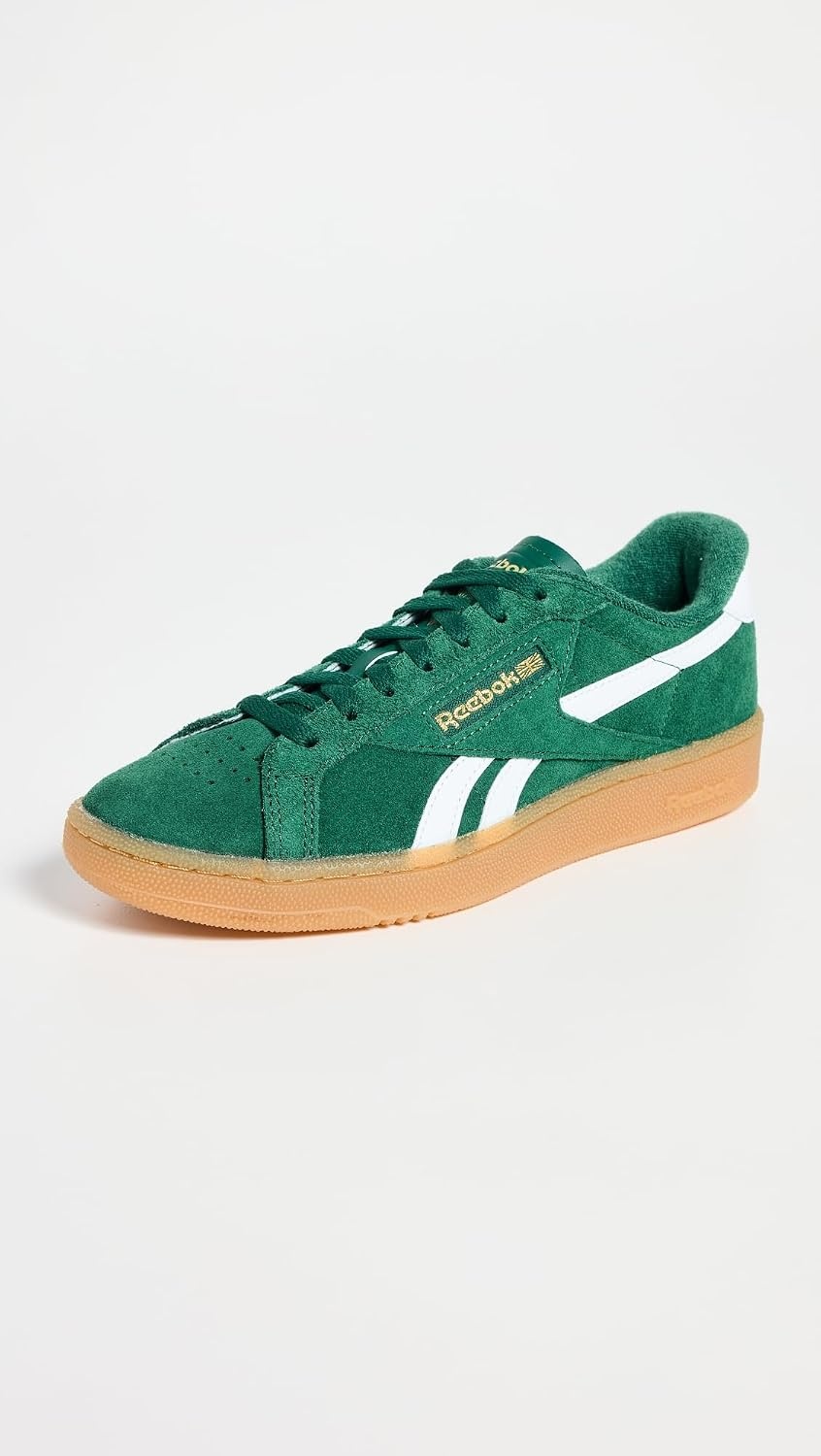 image:imageReebok Unisex Adult Club C Grounds SneakersDark GreenGumFootwear White