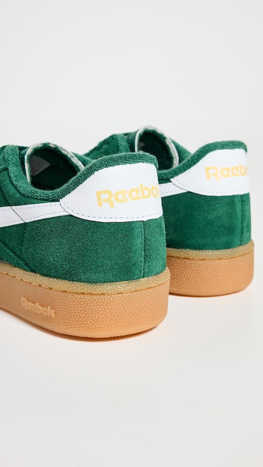 image:imageReebok Unisex Adult Club C Grounds SneakersDark GreenGumFootwear White