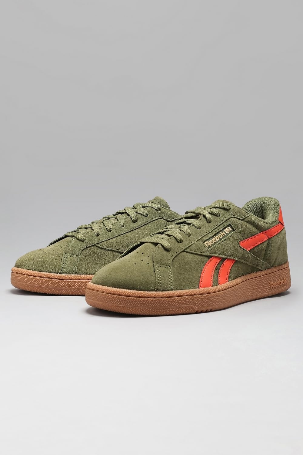 image:imageReebok Unisex Adult Club C Grounds SneakersDeepolive Pump Orange Gum
