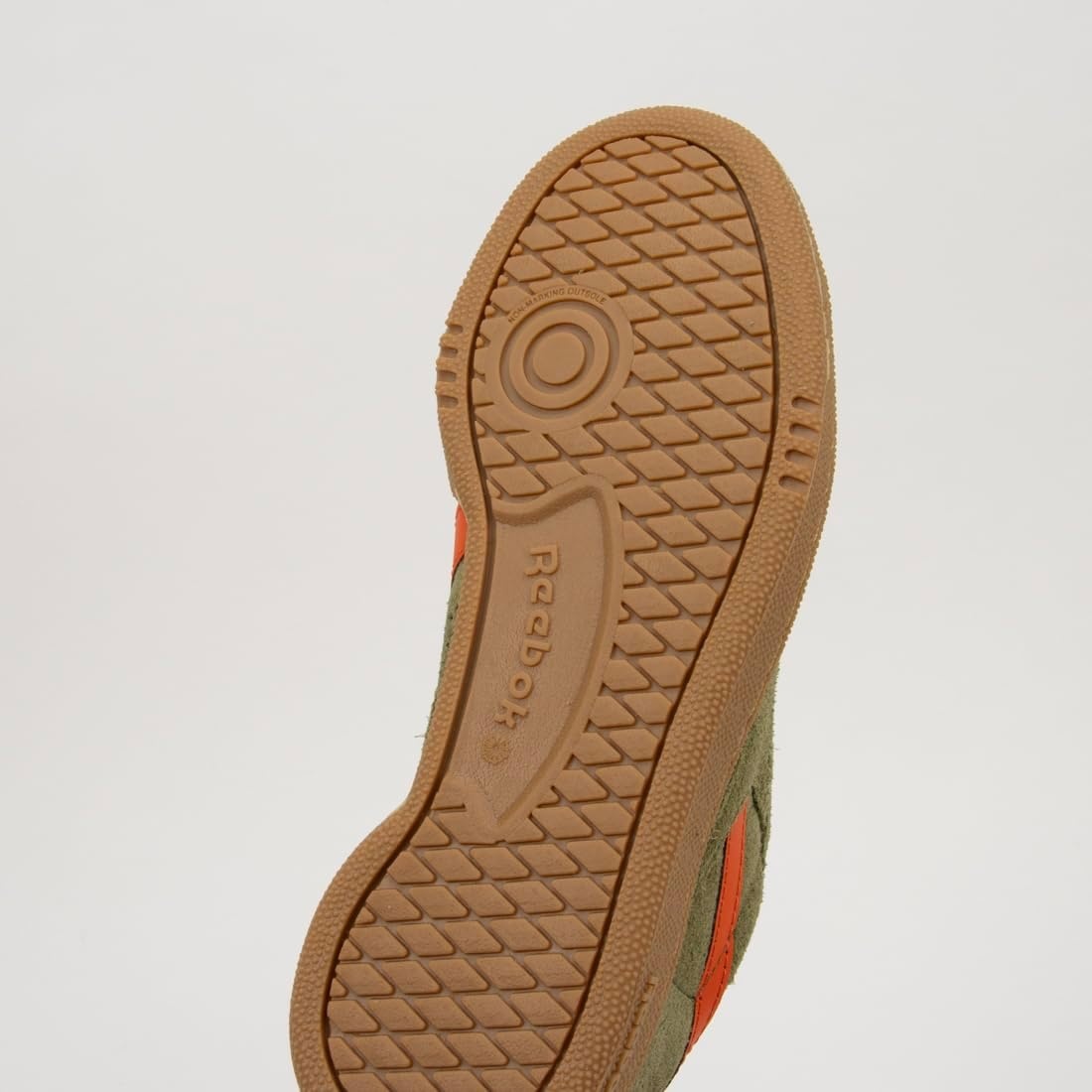 image:imageReebok Unisex Adult Club C Grounds SneakersDeepolive Pump Orange Gum