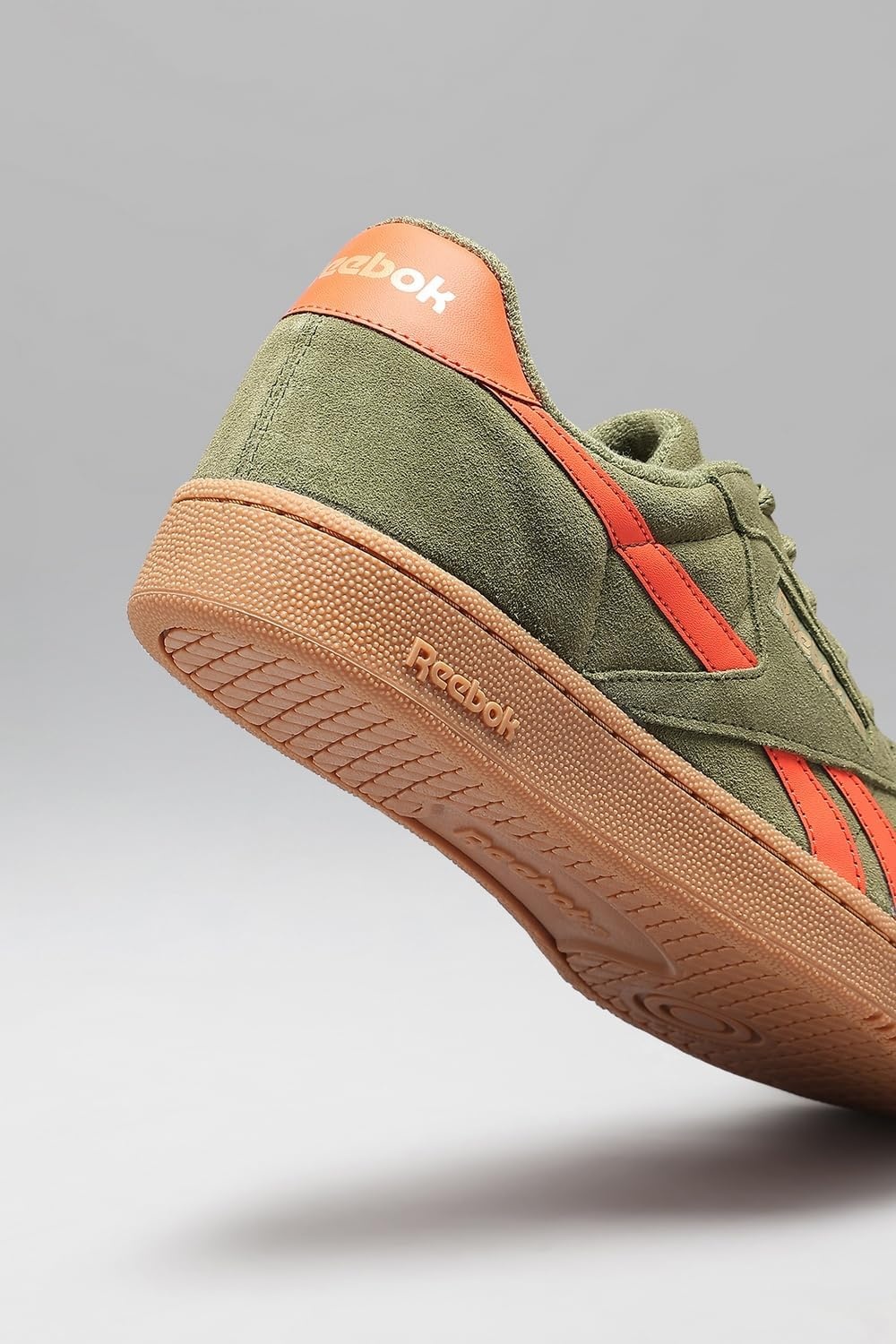 image:imageReebok Unisex Adult Club C Grounds SneakersDeepolive Pump Orange Gum